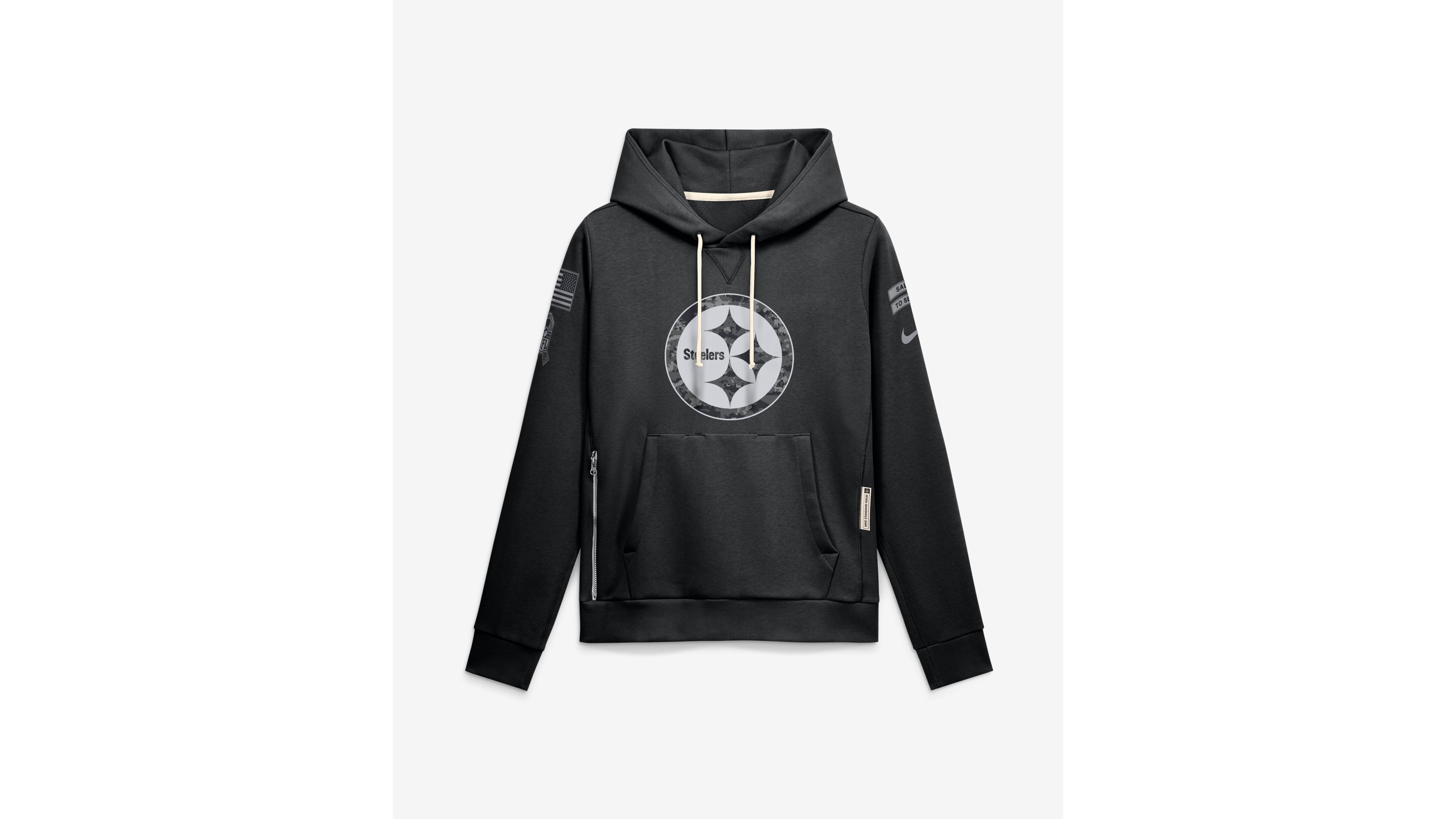 Nike Women's Black Pittsburgh Steelers 2026 Salute to Service Sideline Dri-fit Pullover Hoodie