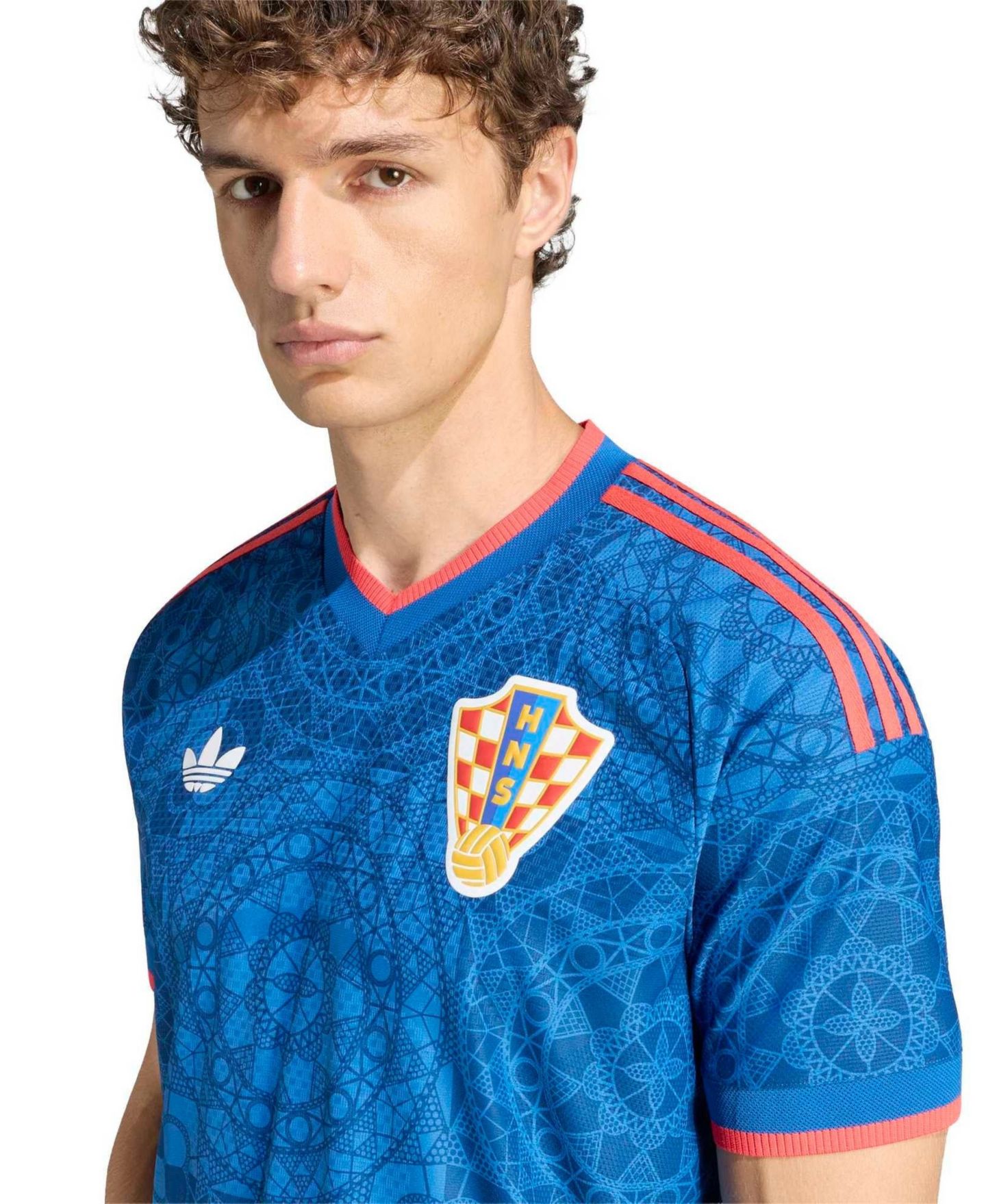 Мужской топ adidas Blue Croatia National Team 2027 Away On-Field Authentic Jersey — фото 6