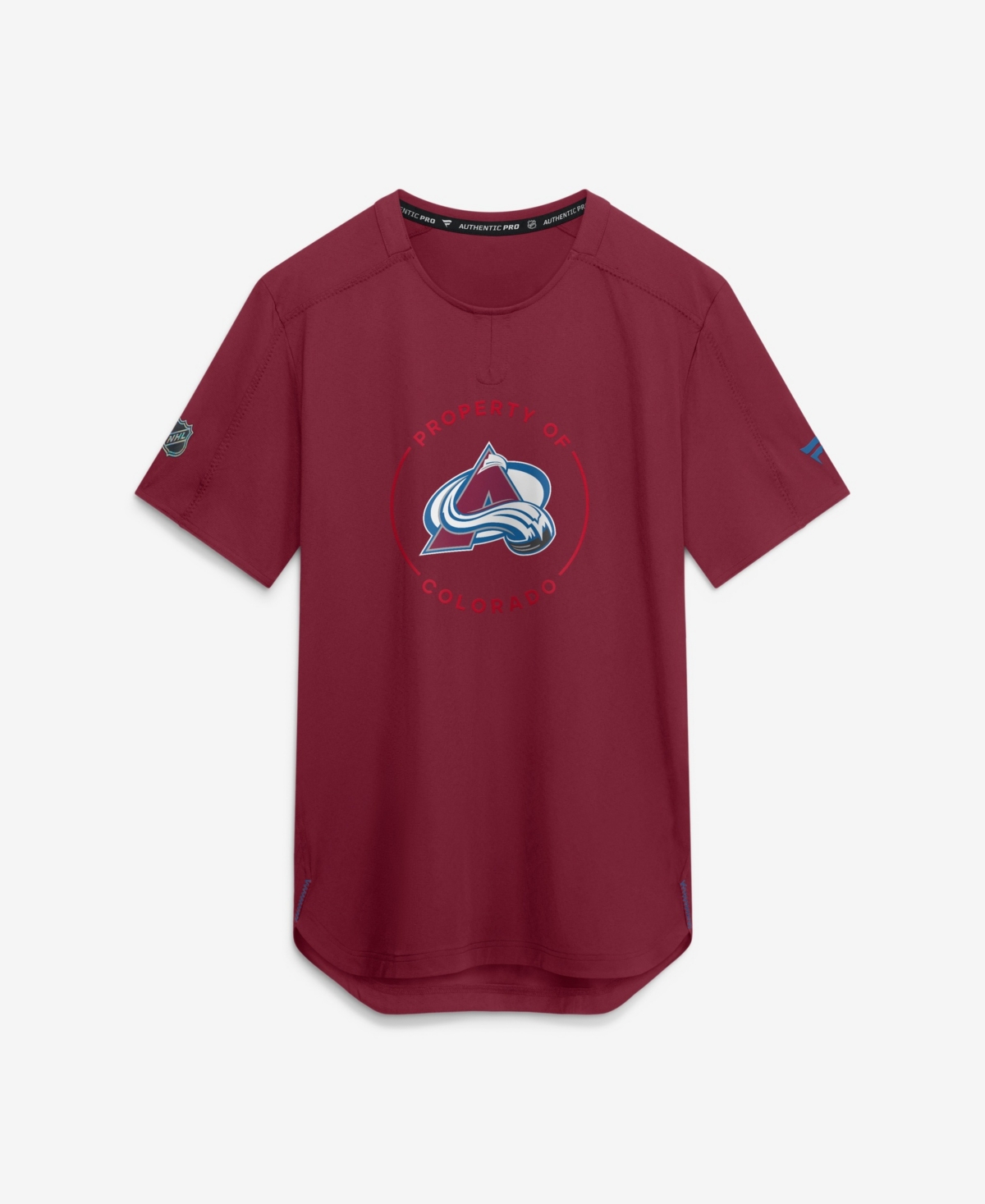 Fanatics Men's Burgundy Colorado Avalanche Authentic Pro Train Performance T-Shirt