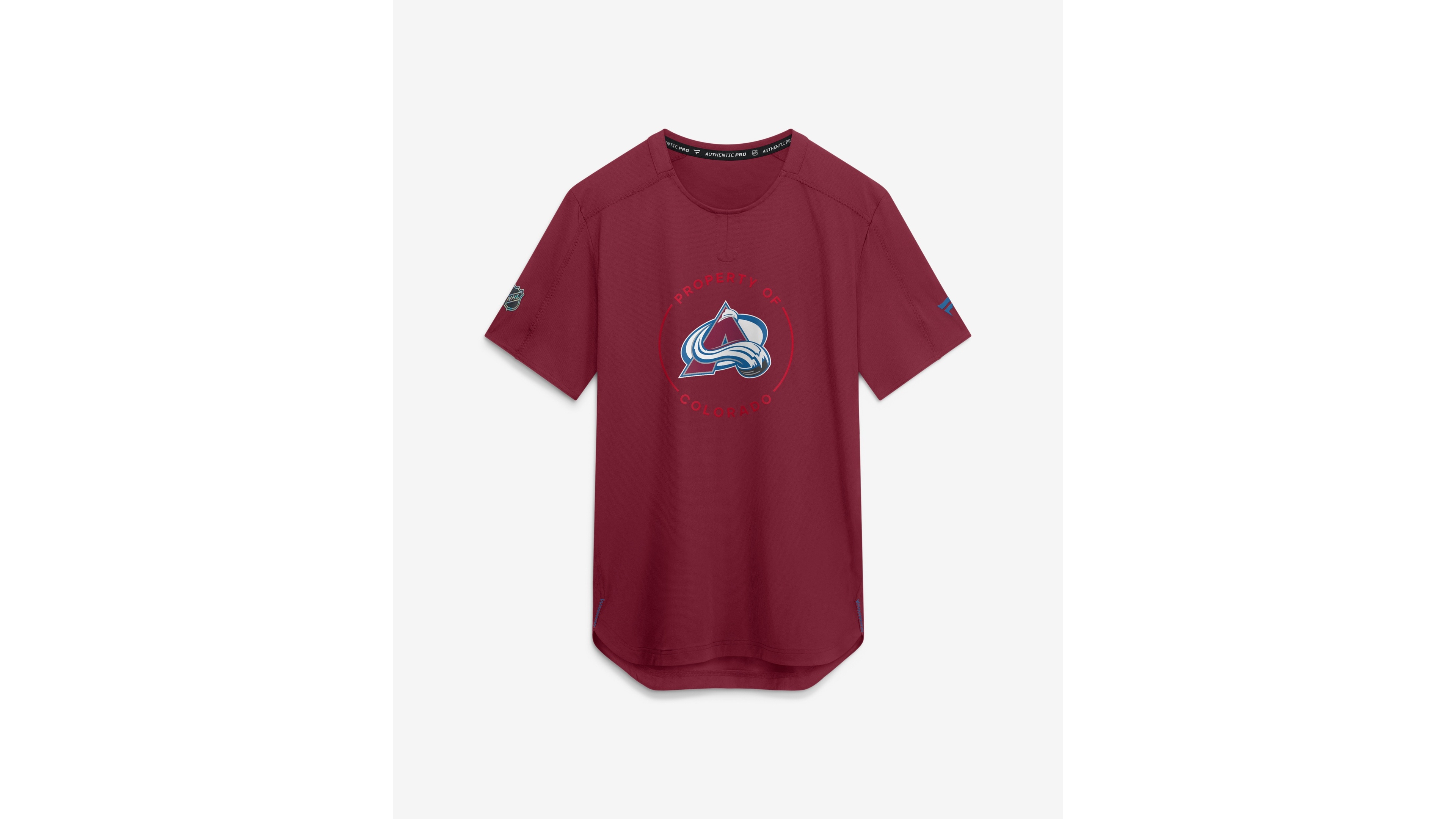 Fanatics Men's Burgundy Colorado Avalanche Authentic Pro Train Performance T-Shirt