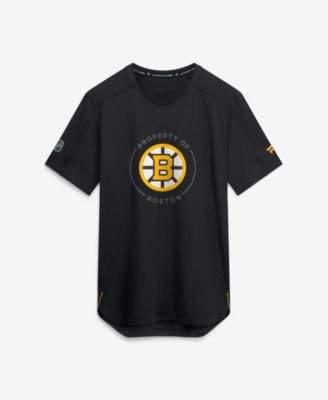 Men's Black Boston Bruins Authentic Pro Train Performance T-Shirt