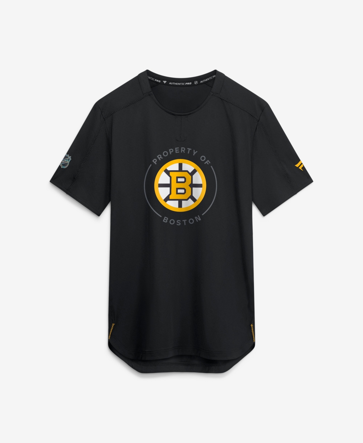 Fanatics Men's Black Boston Bruins Authentic Pro Train Performance T-Shirt