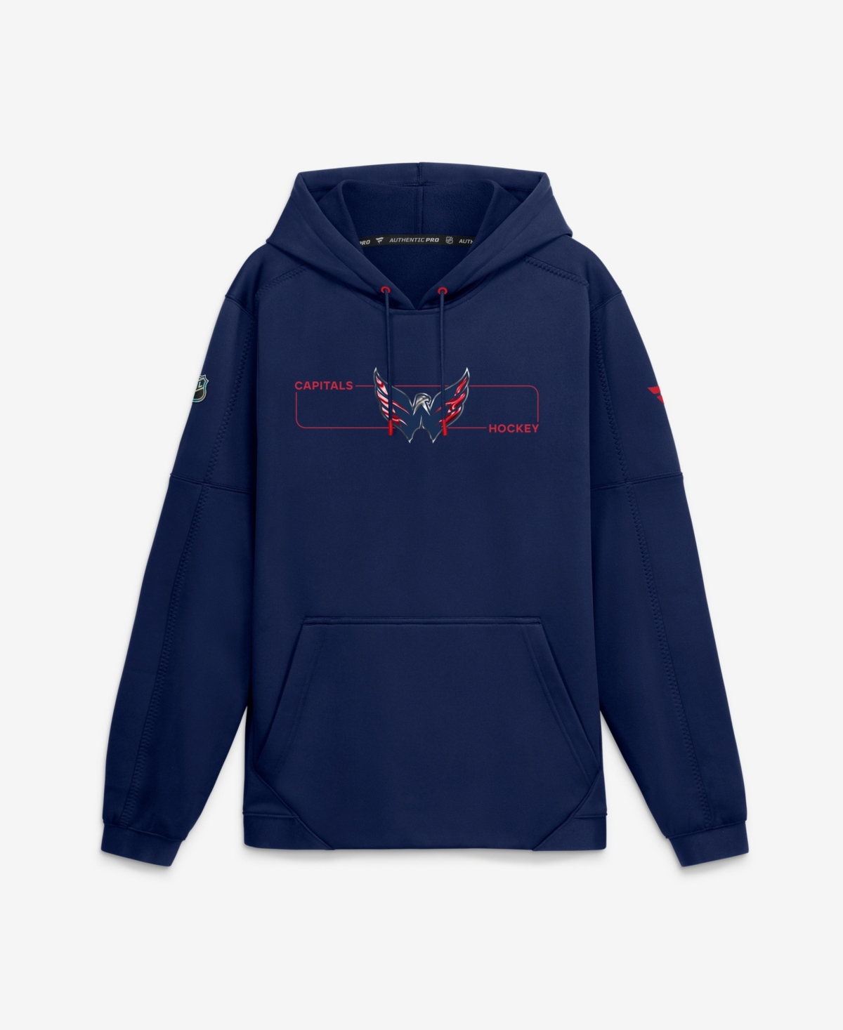 Fanatics Men's Navy Washington Capitals Authentic Pro Rink Fleece Pullover Hoodie - Navy, Athletic Navy