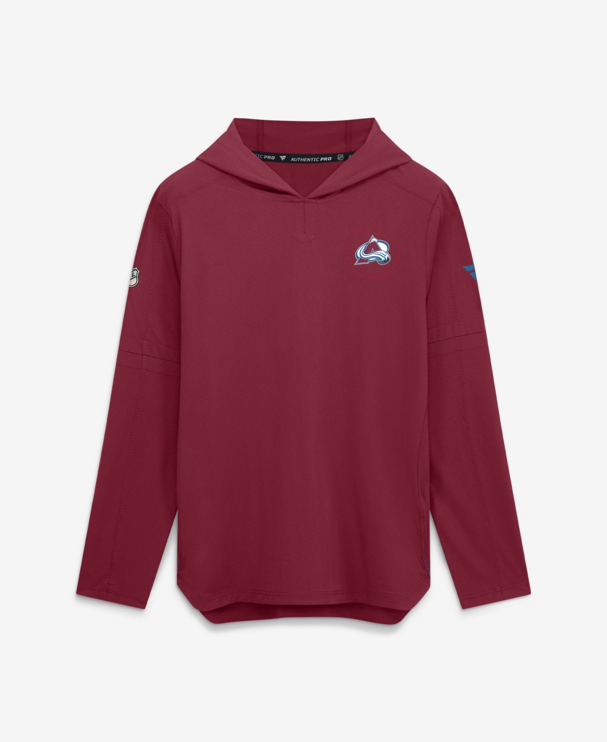 Fanatics Men's Burgundy Colorado Avalanche Authentic Pro Train Lightweight Hoodie - Burgundy, Garnet