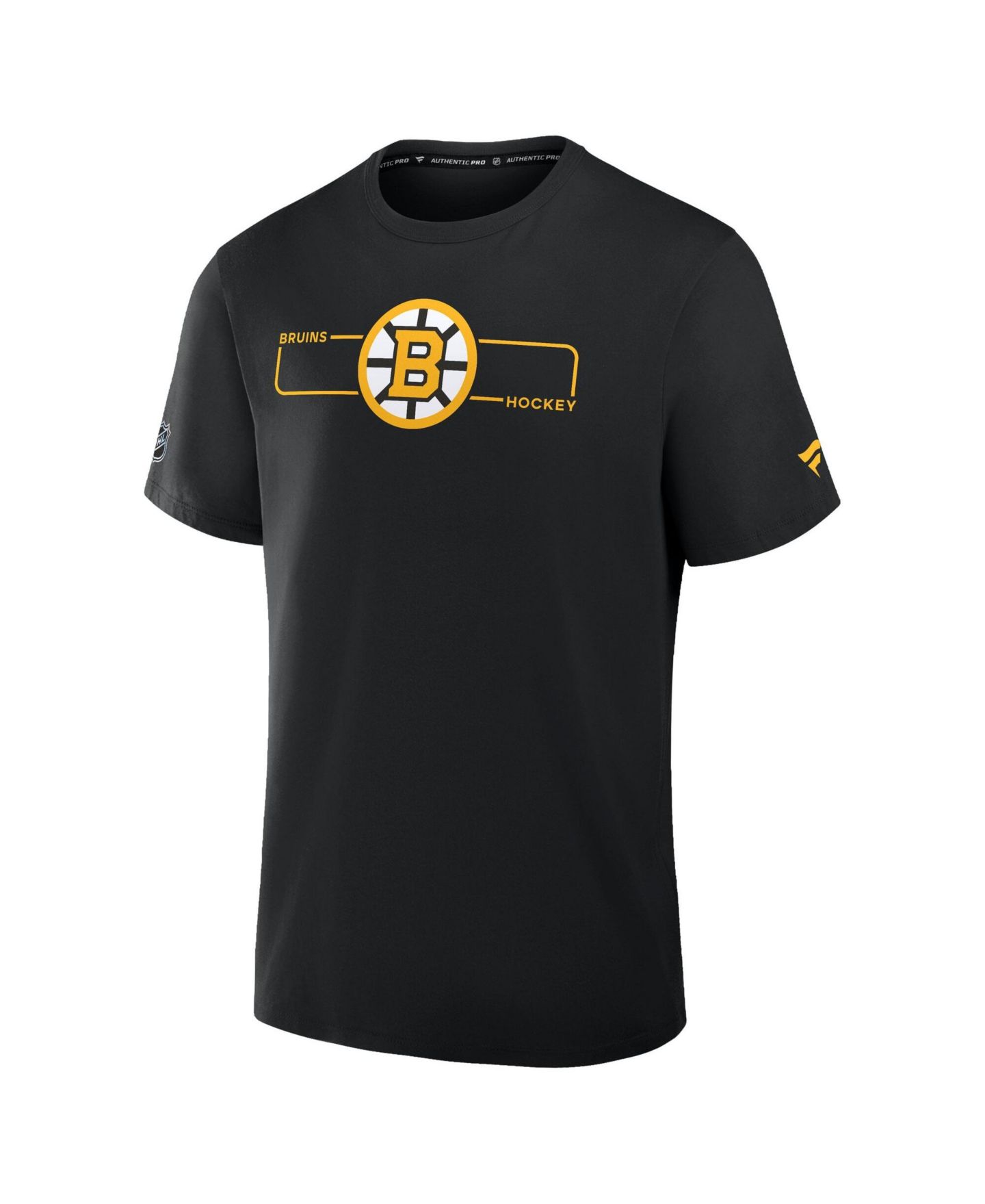 Мужская футболка Fanatics Black Boston Bruins Authentic Pro Primary Logo — фото 3