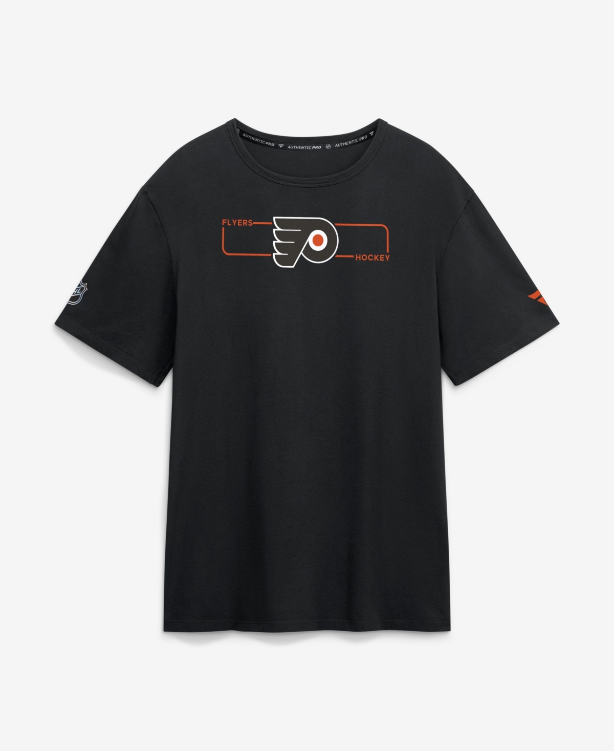 Fanatics Men's Black Philadelphia Flyers Authentic Pro Primary Logo T-Shirt