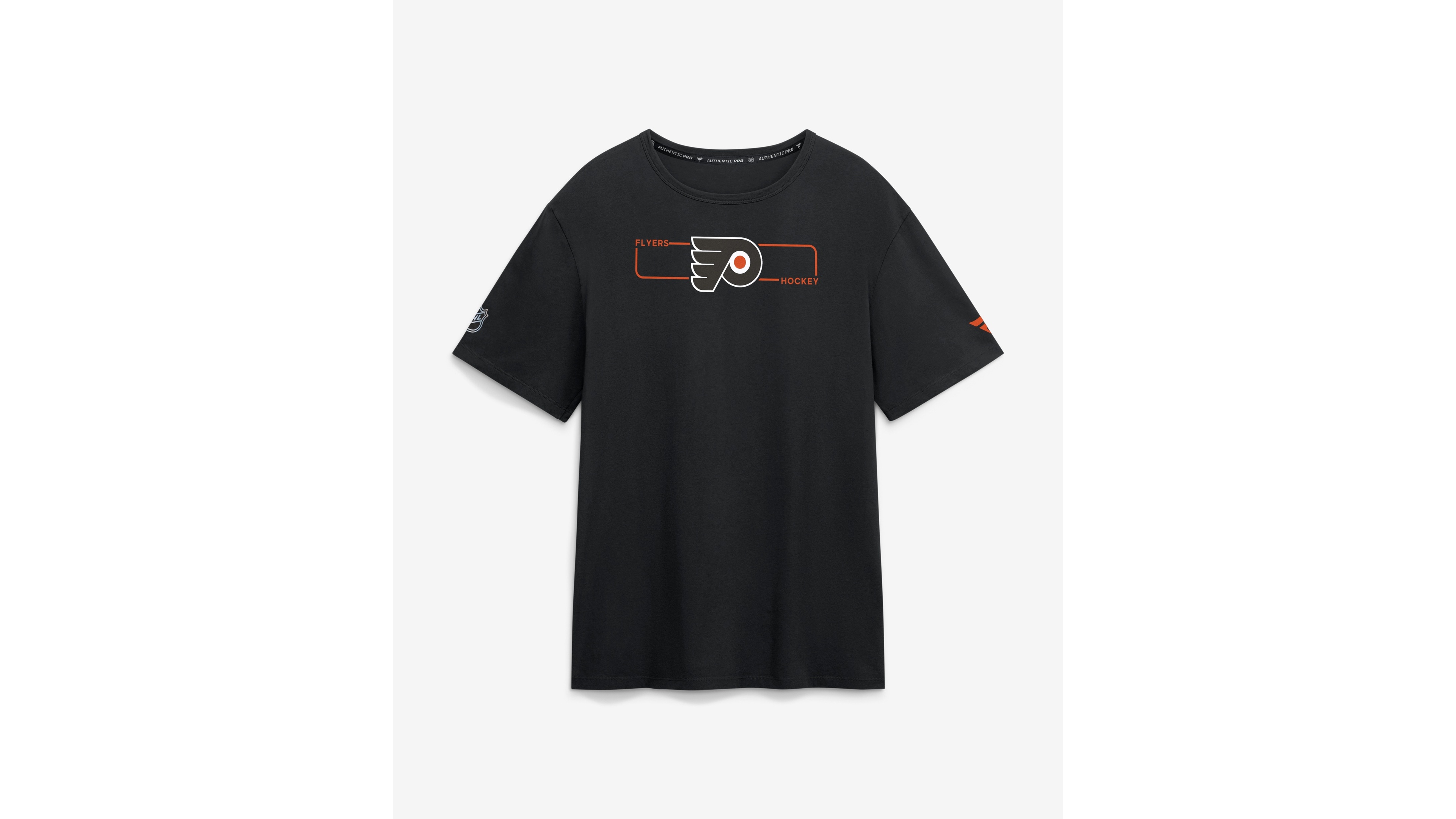 Fanatics Men's Black Philadelphia Flyers Authentic Pro Primary Logo T-Shirt
