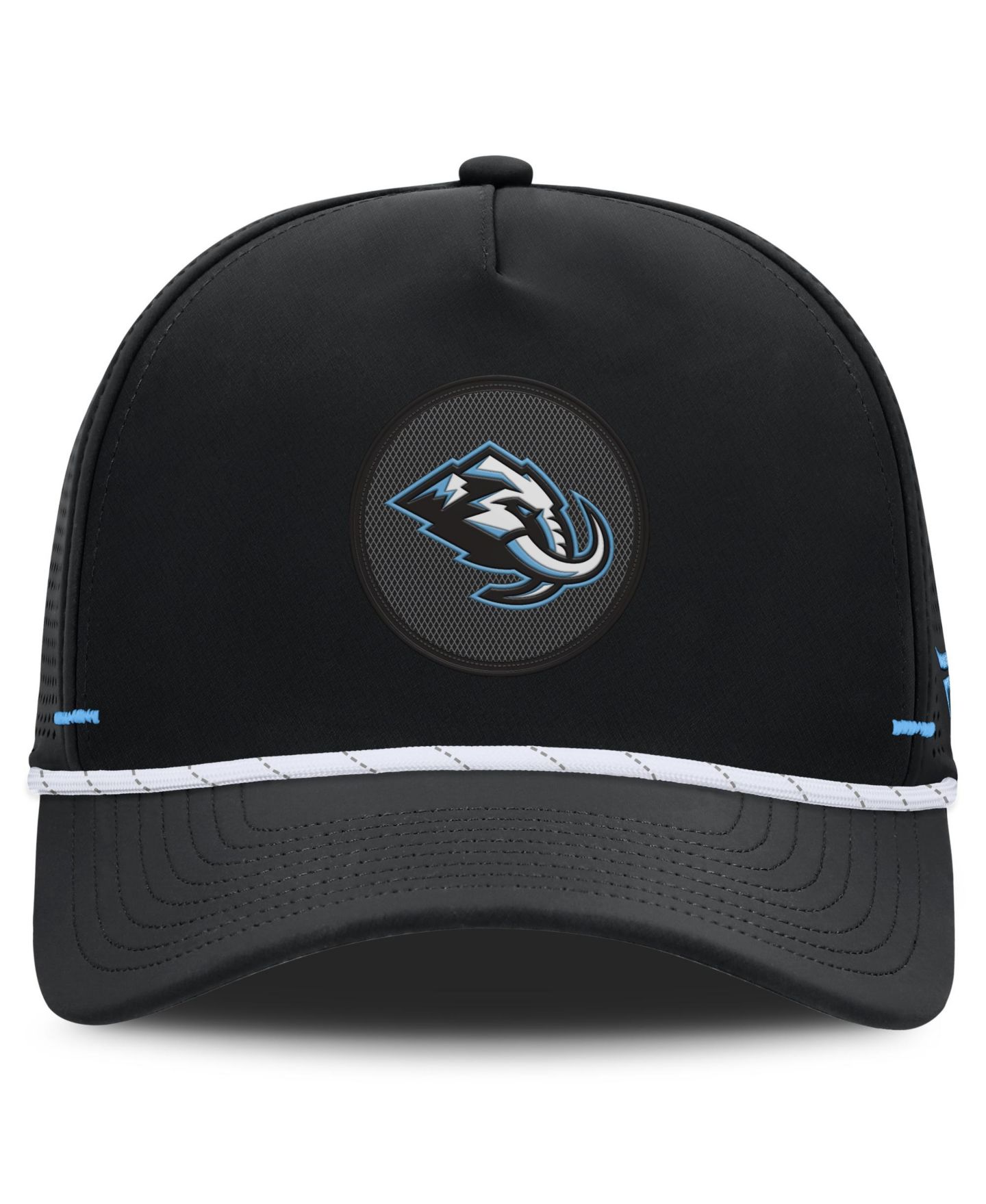 Мужская кепка Fanatics Black Utah Mammoth Authentic Pro Rink Vented A-Frame Adjustable Hat — фото 2