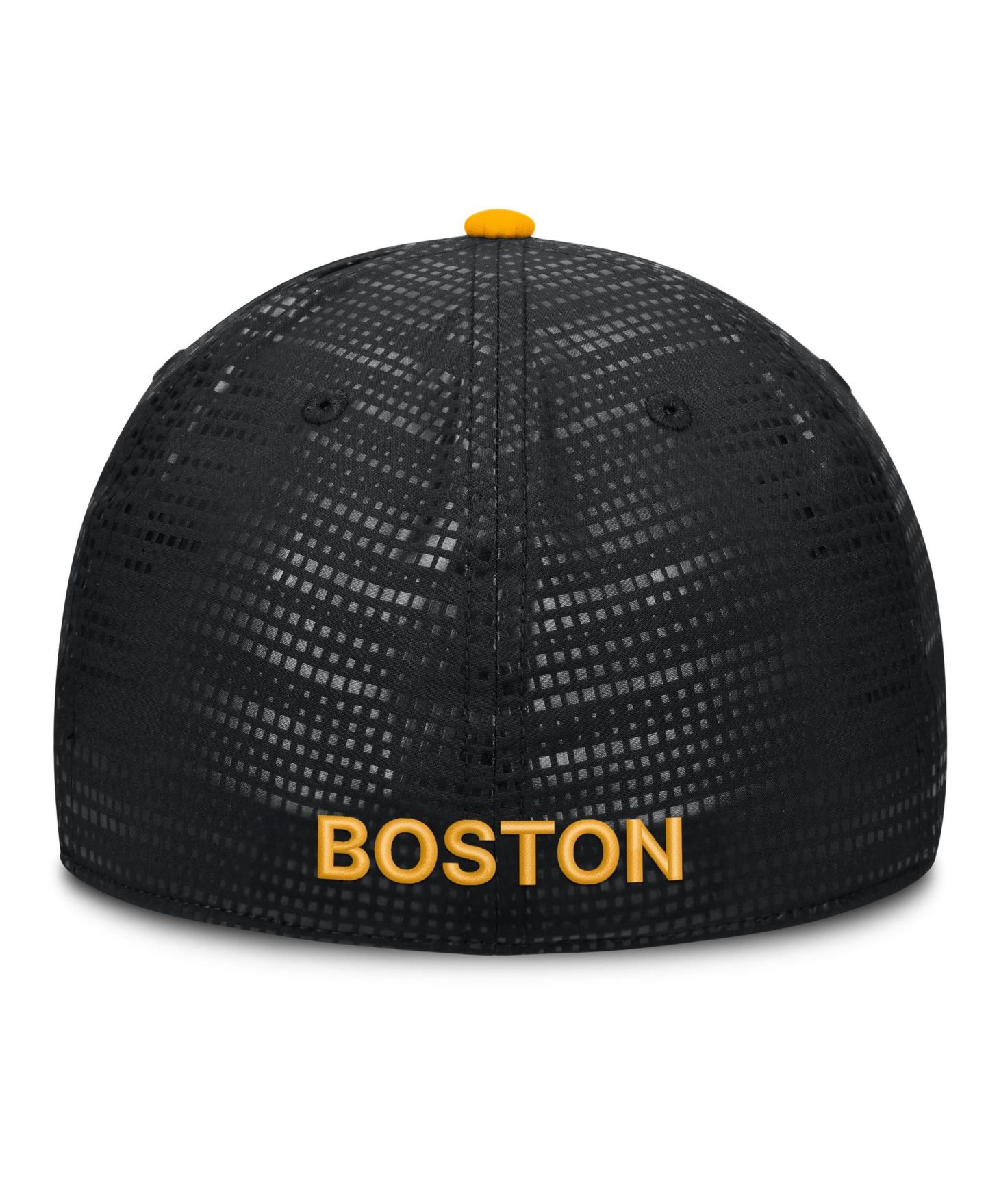 Мужской головной убор Fanatics Black Boston Bruins Authentic Pro Rink Debossed Stretch Fit Hat — фото 4