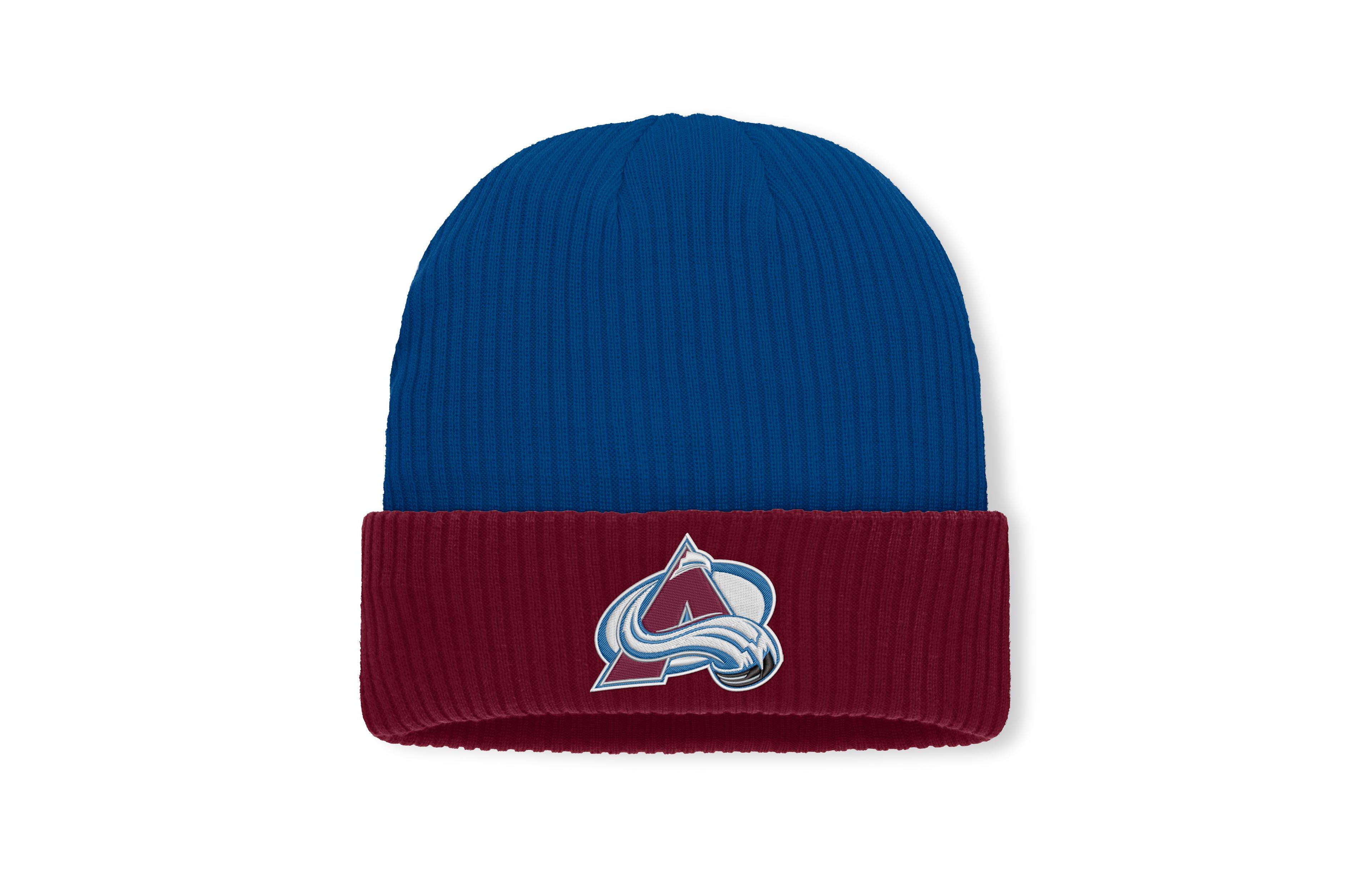 Fanatics Men's Blue Colorado Avalanche Authentic Pro Rink Cuffed Knit Hat