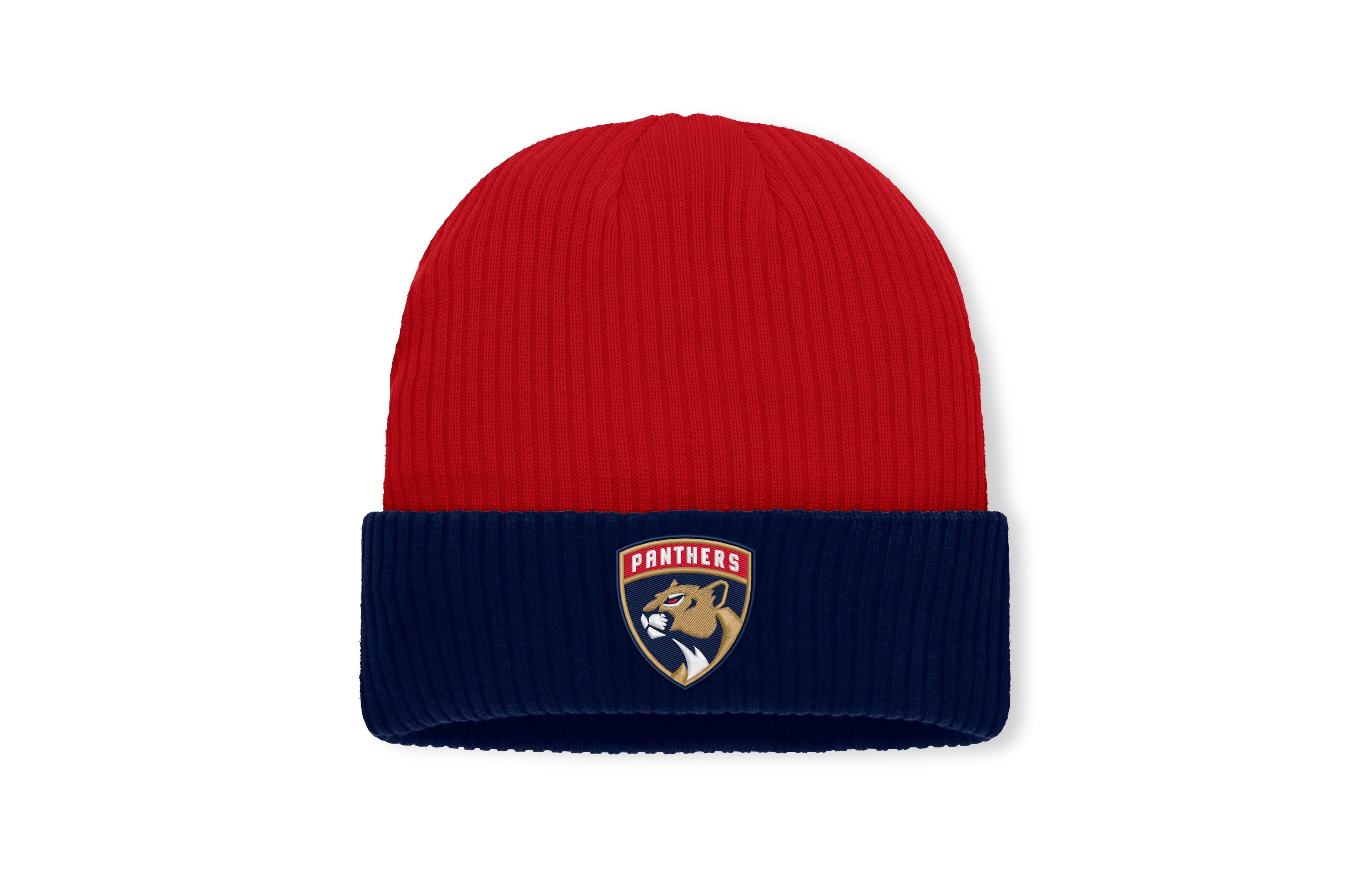 Fanatics Men's Red Florida Panthers Authentic Pro Rink Cuffed Knit Hat