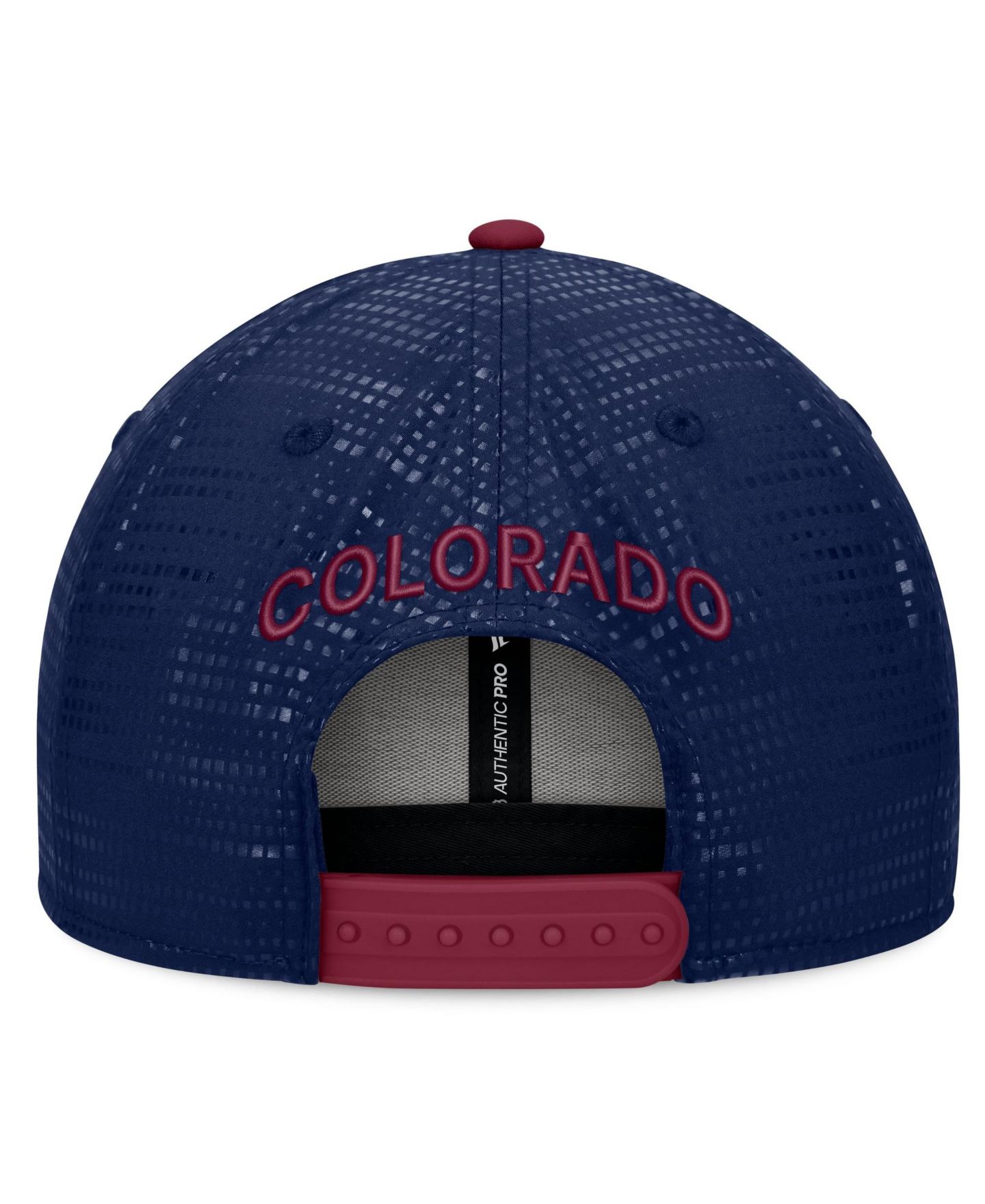 Мужская кепка Fanatics Navy Colorado Avalanche Alternate Authentic Pro Rink Snapback Hat — фото 4