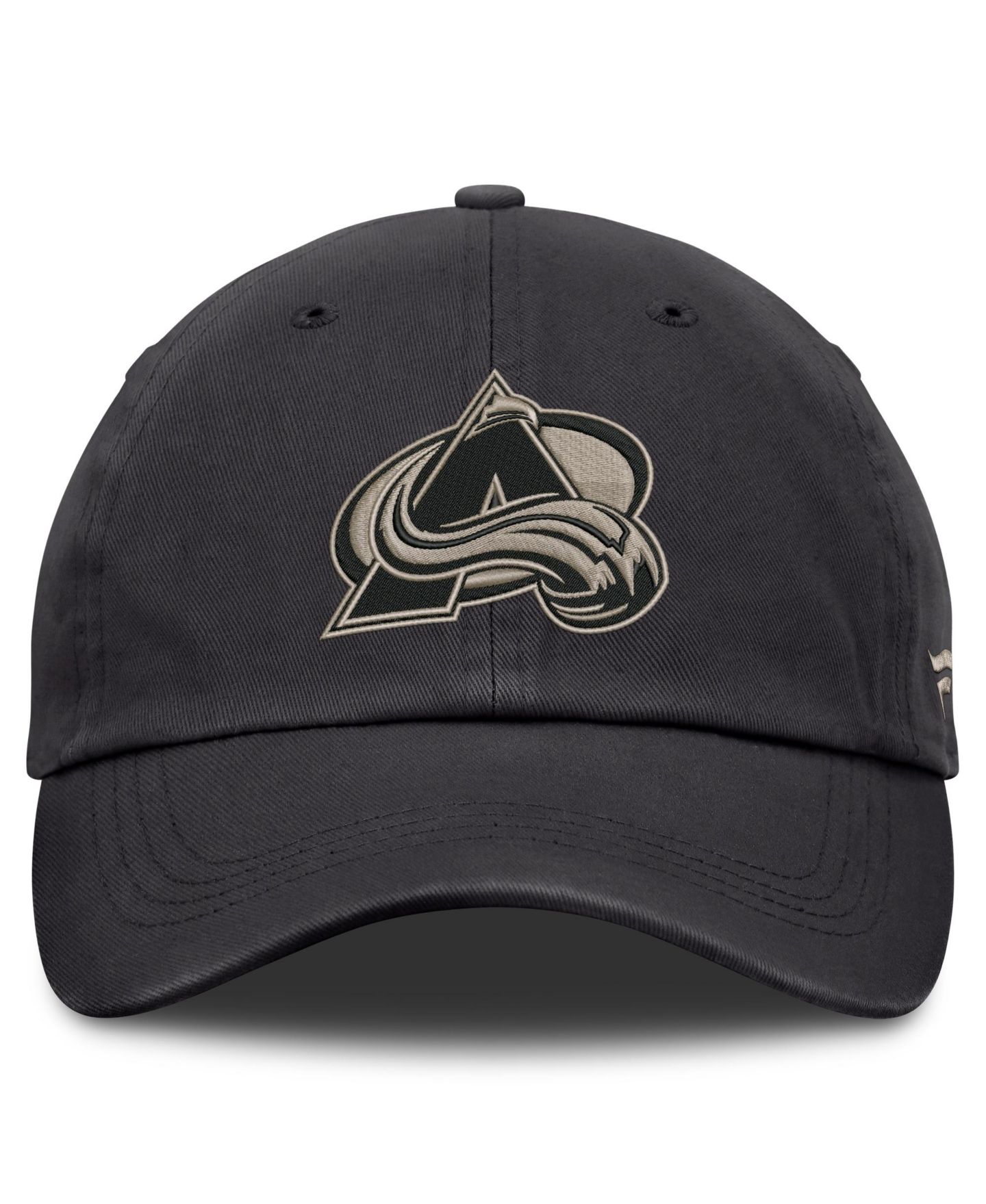 Мужская кепка Fanatics Charcoal Colorado Avalanche Road Phantom Washed Adjustable Hat — фото 2