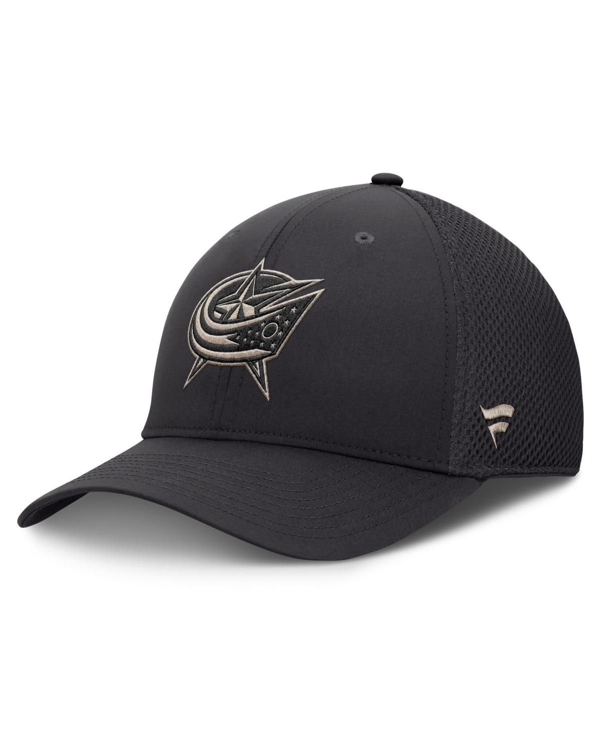 Fanatics Men's Charcoal Columbus Blue Jackets Authentic Pro Road Meshback Stretch Hat