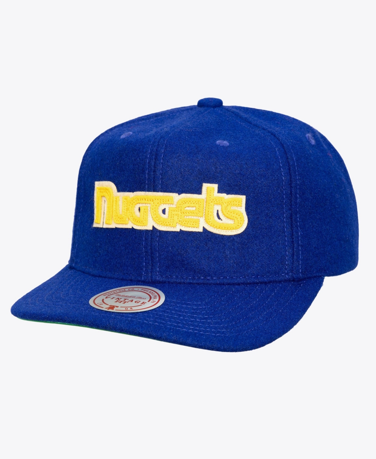 Mitchell & Ness Men's Blue Denver Nuggets Hardwood Classics Retro Roots Vintage Adjustable Hat - Blue