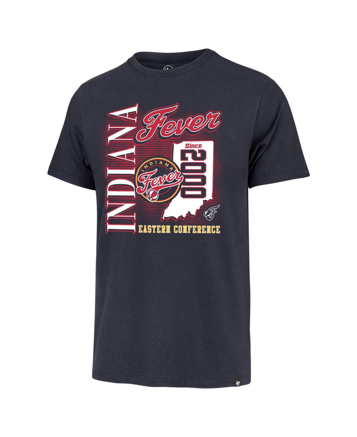 Мужская футболка '47 Brand Navy Indiana Fever Hometown Regional Franklin — фото 2
