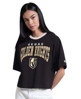 Women's Black Vegas Golden Knights Ace Cropped T-Shirt