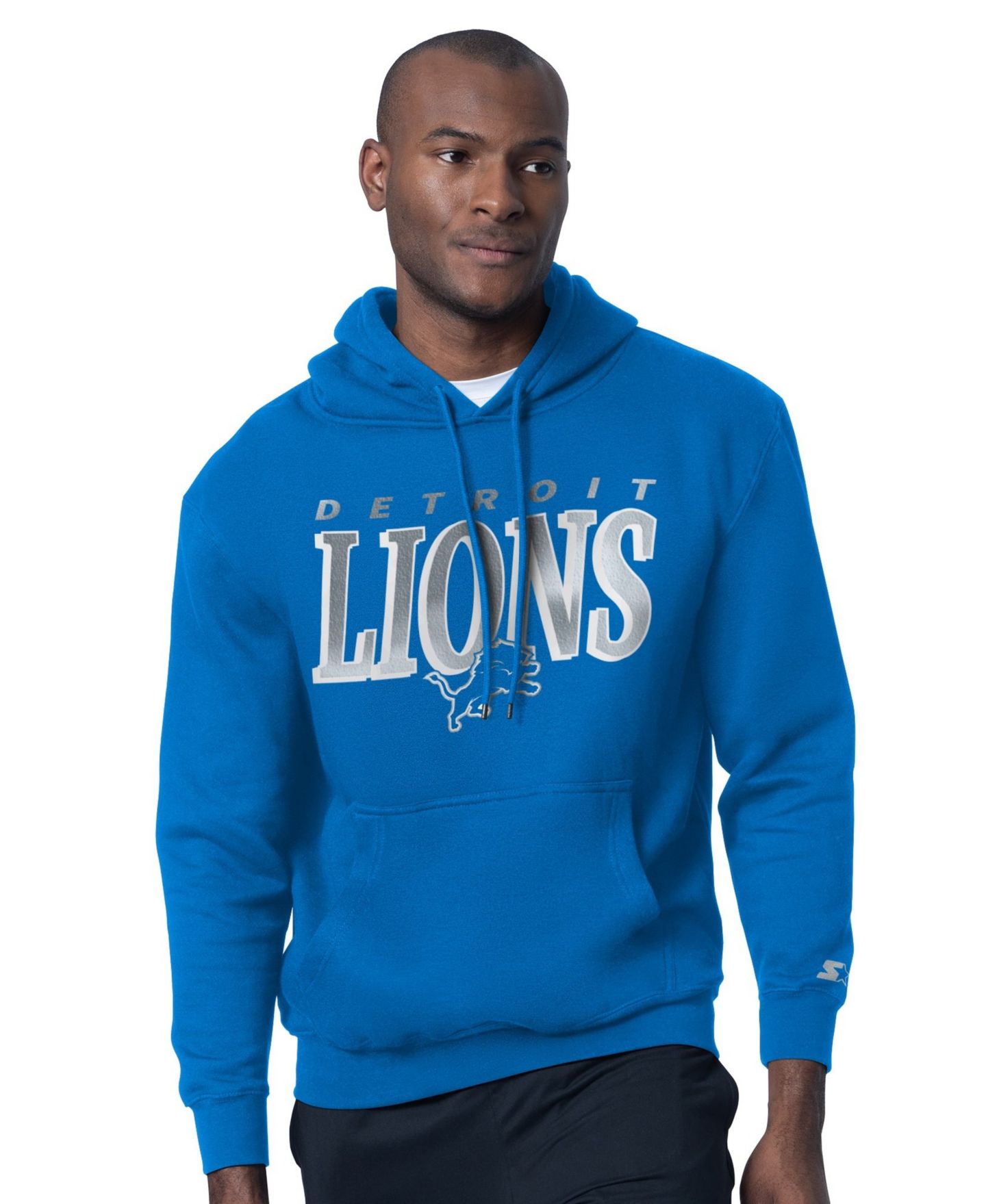 Мужские худи Starter Blue Detroit Lions Logo T-Shirt Set — фото 4