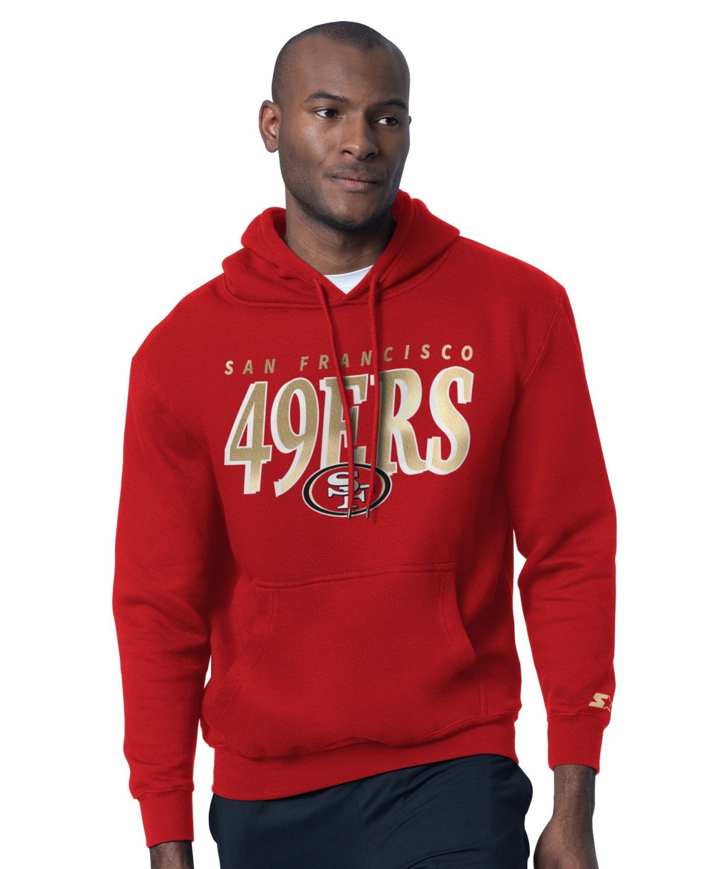 Мужские худи Starter Scarlet San Francisco 49ers Logo T-Shirt Set — фото 4