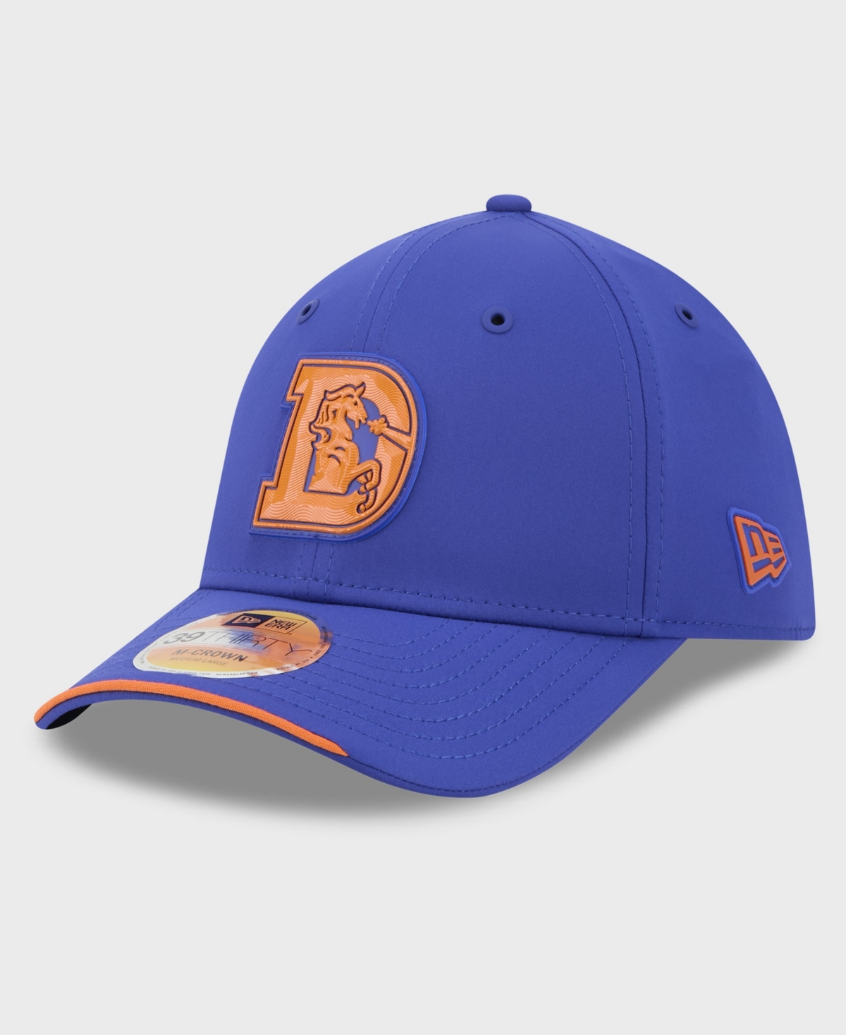 New Era Men's Royal Denver Broncos 2026 Sideline Throwback 39THIRTY M-Crown Flex Hat