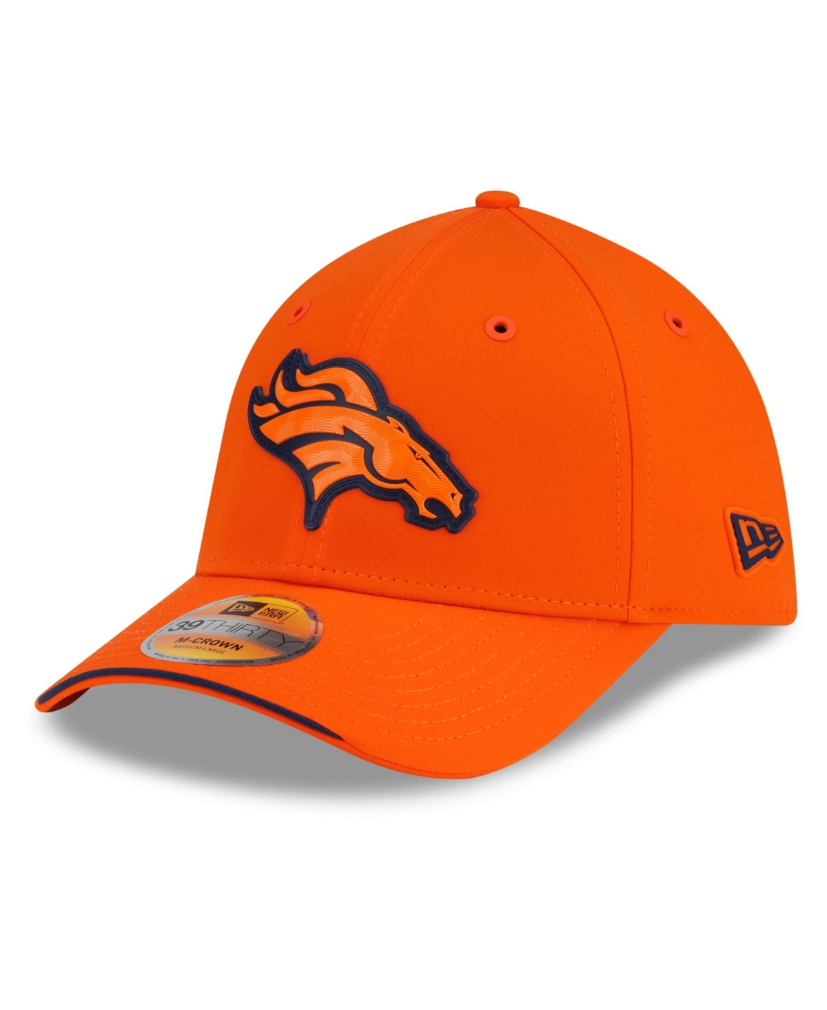 New Era Men's Orange Denver Broncos 2026 Sideline 39THIRTY M-Crown Flex Hat - Orange