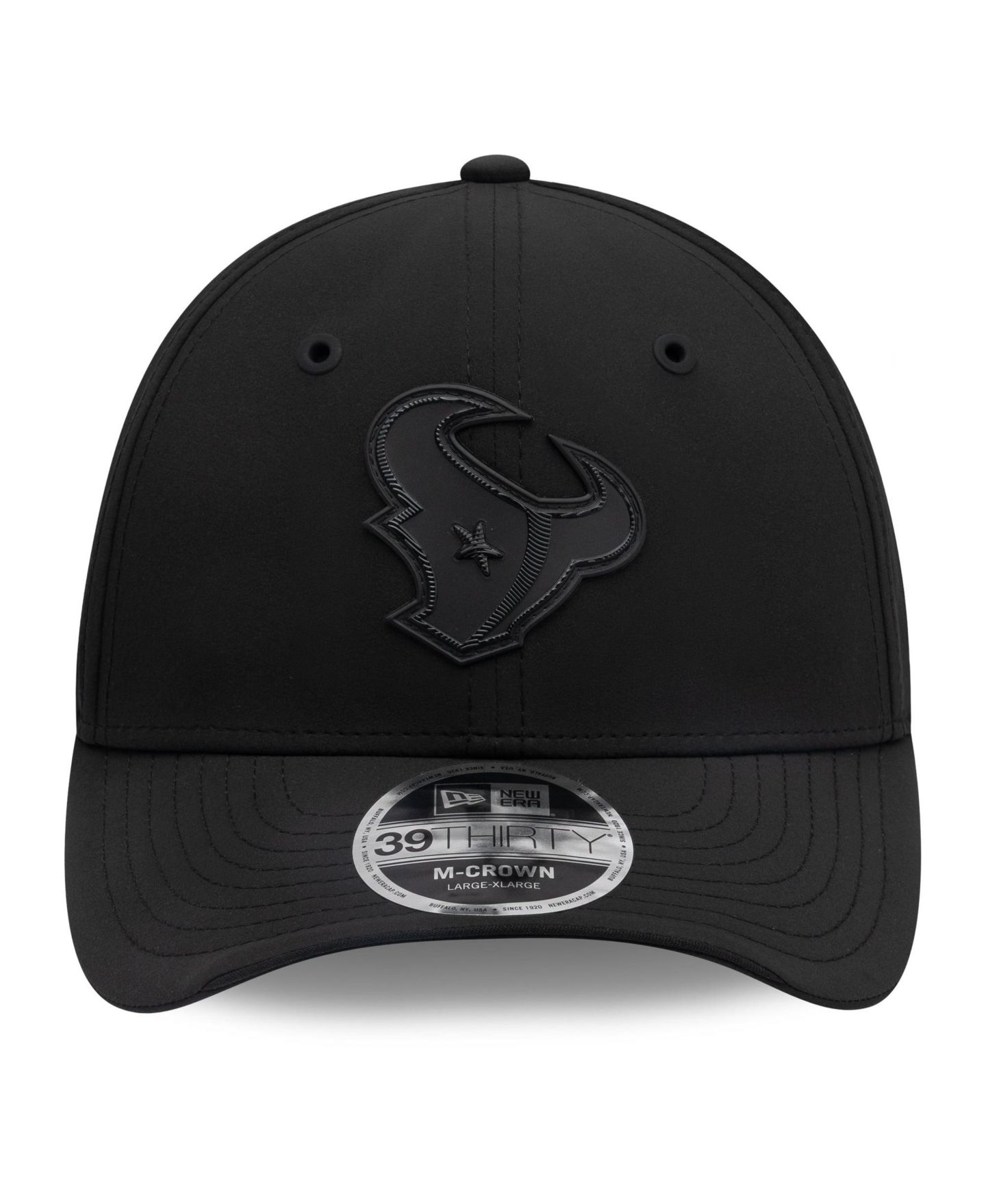 Мужской головной убор New Era Black Houston Texans 2026 Sideline 39THIRTY M-Crown Stretch Hat — фото 2