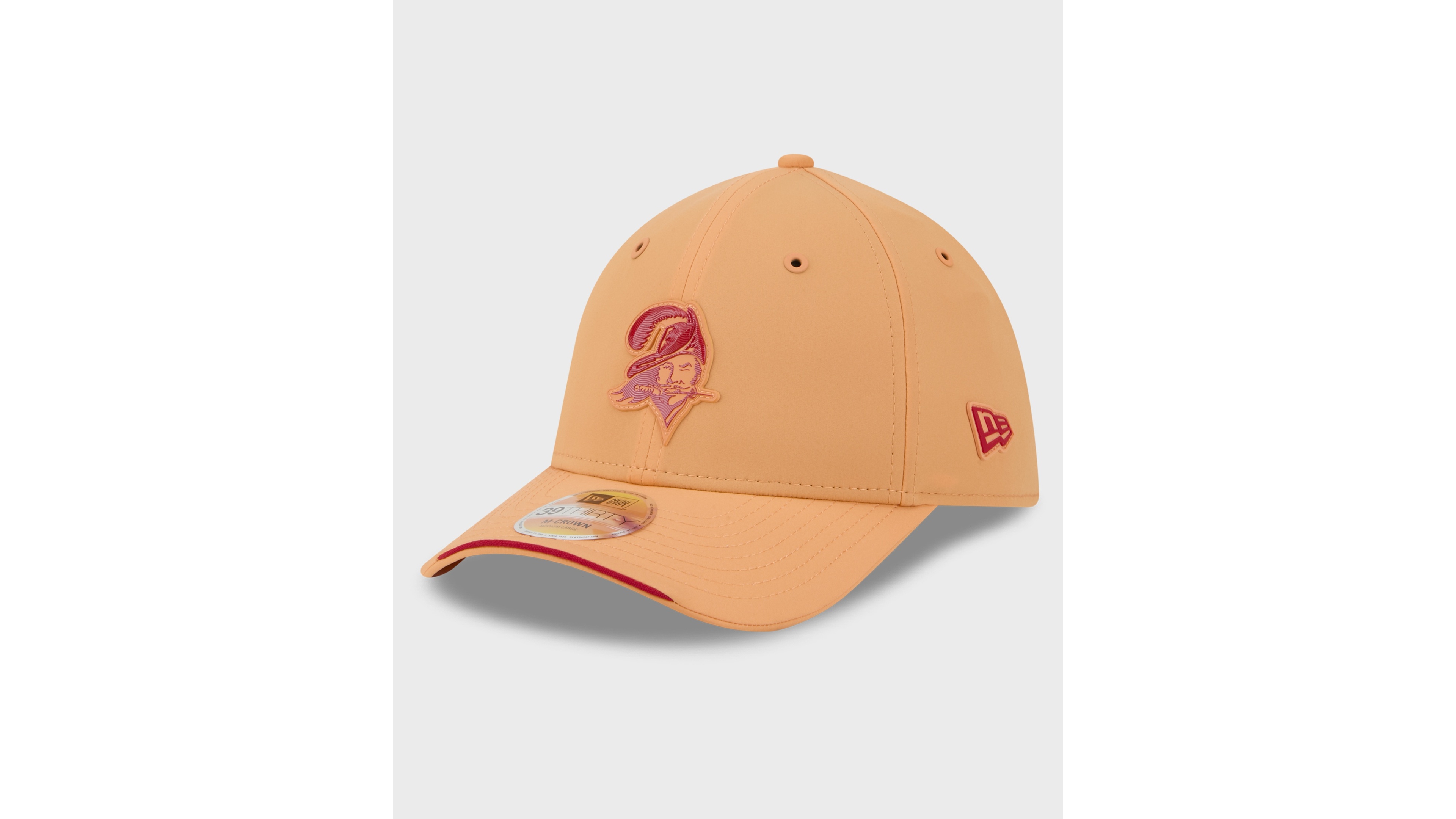 New Era Men's Orange Tampa Bay Buccaneers 2026 Sideline Throwback 39THIRTY M-Crown Flex Hat
