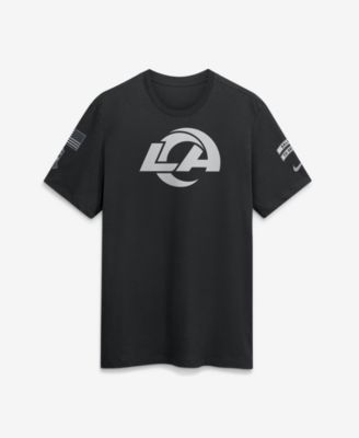 Men's Black Los Angeles Rams 2026 Salute to Service Slub T-Shirt