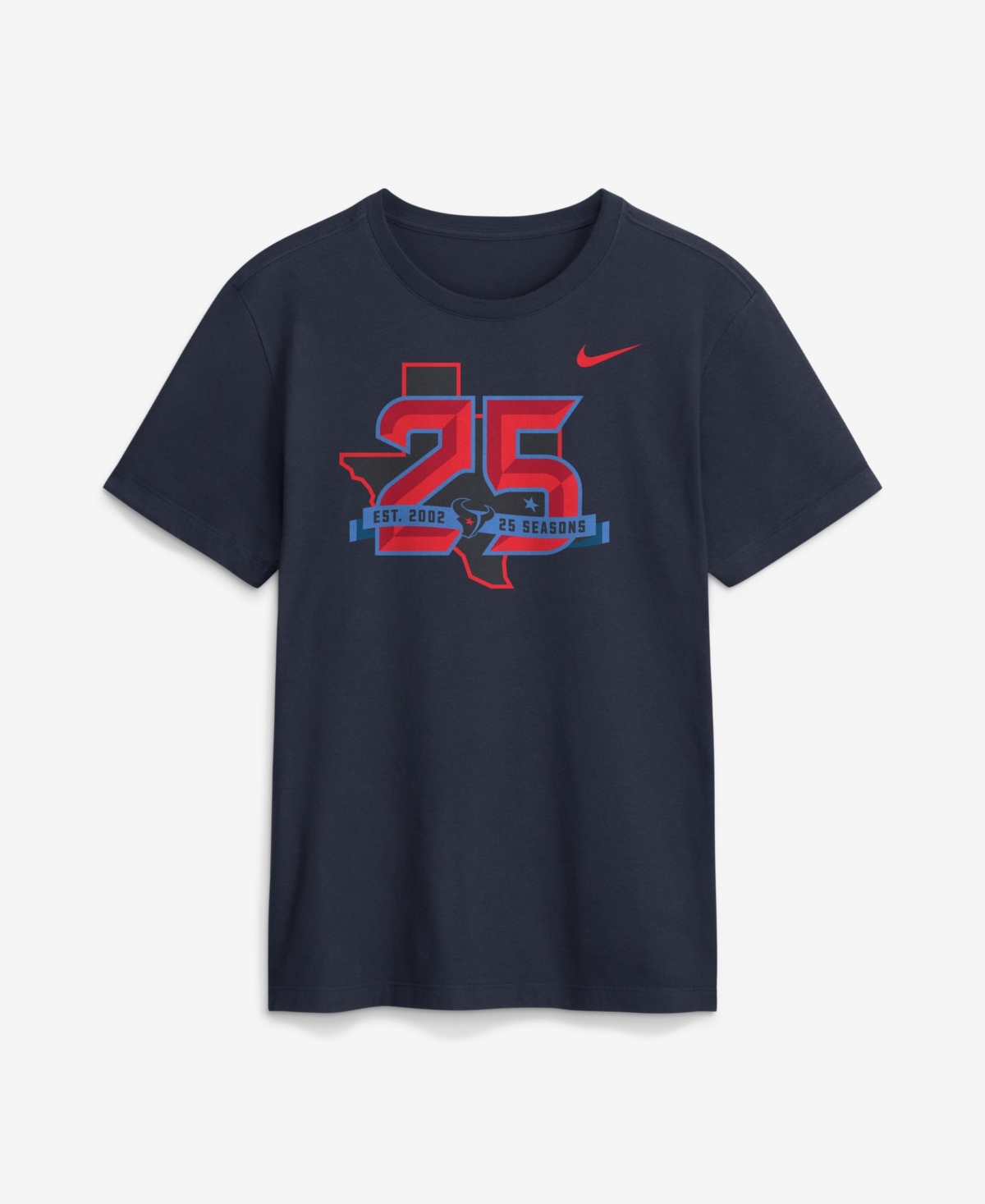 Nike Men's Navy Houston Texans 25th Anniversary T-Shirt