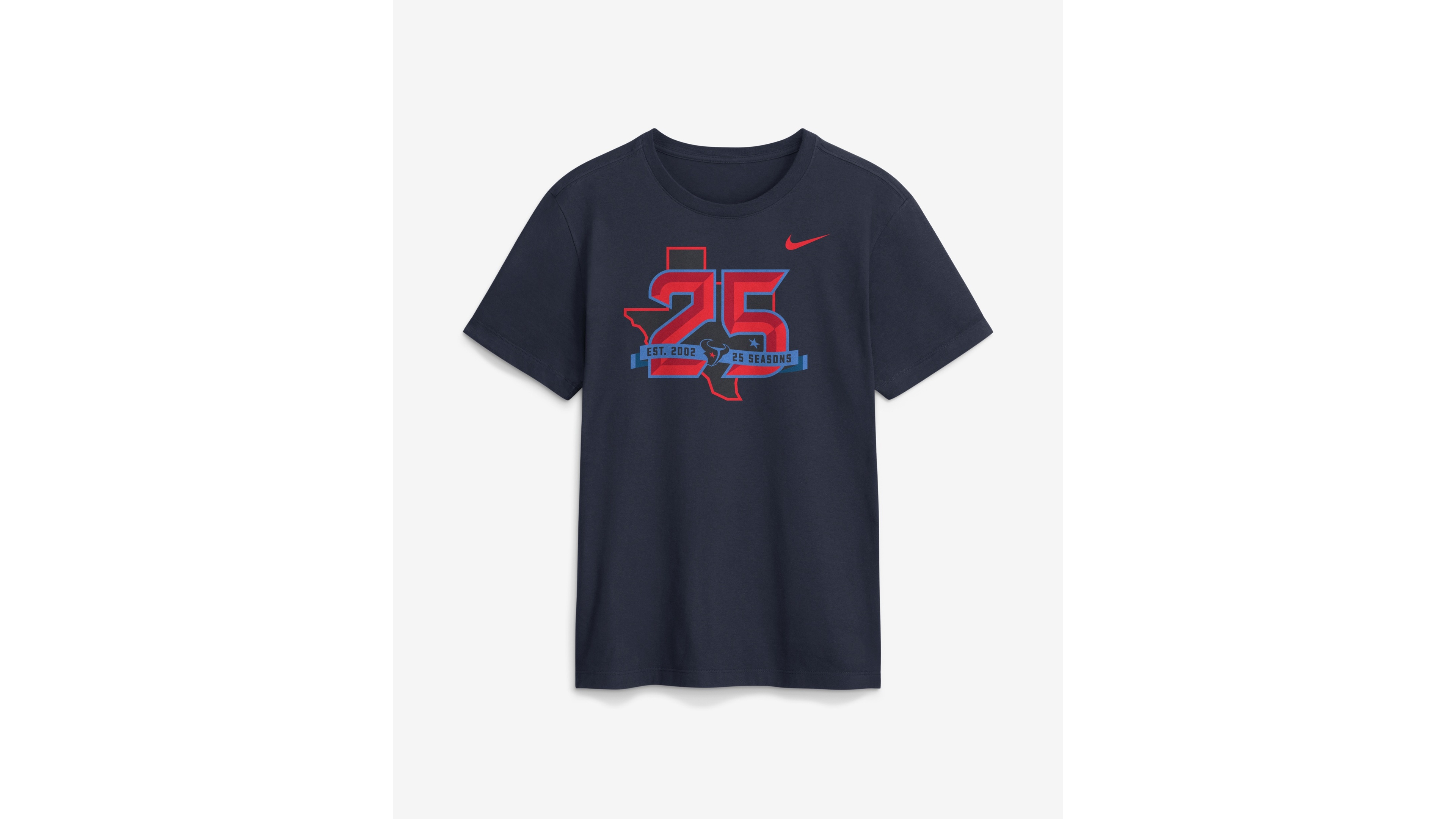Nike Men's Navy Houston Texans 25th Anniversary T-Shirt