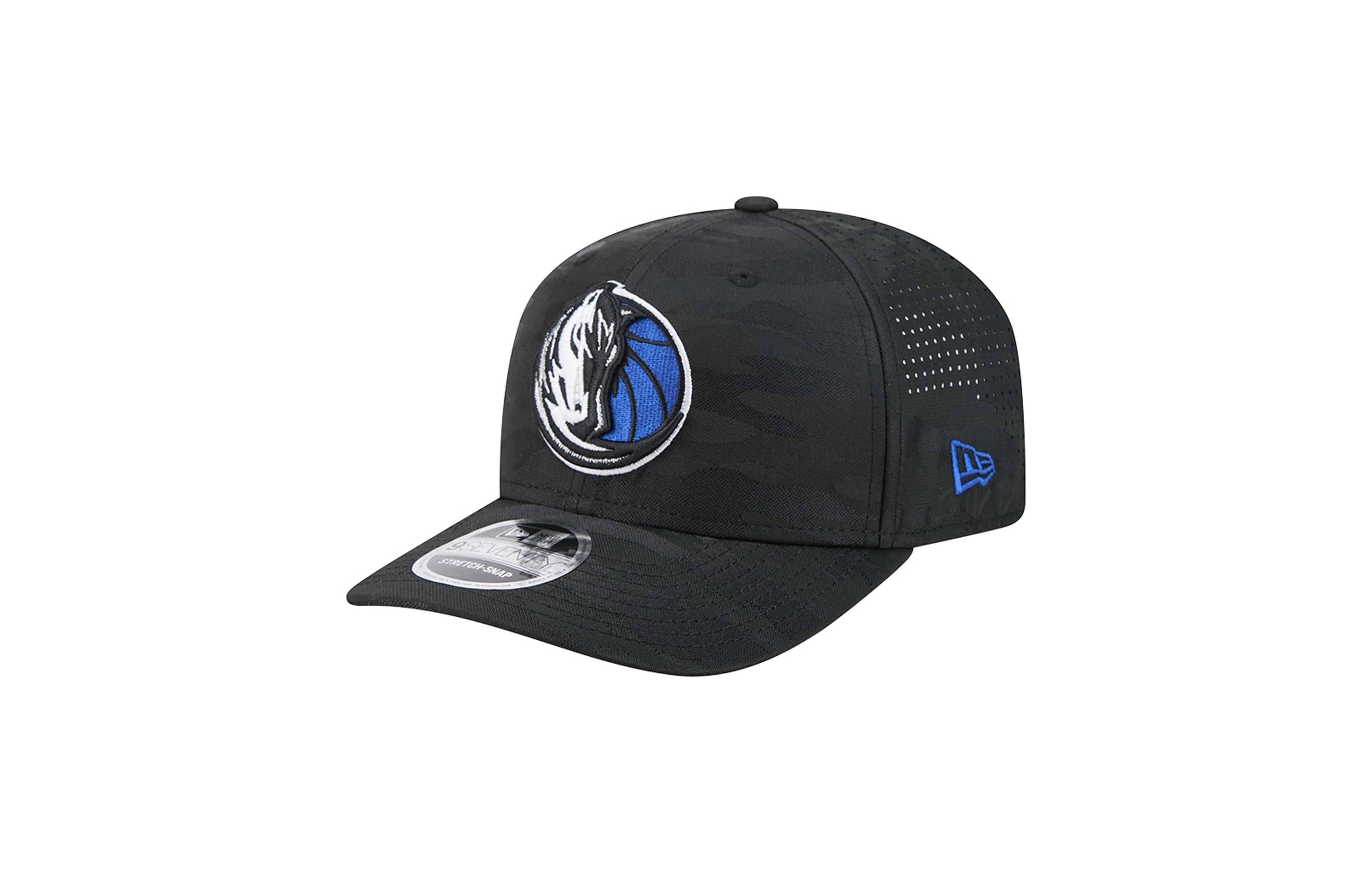New Era Men's Black Dallas Mavericks Camo 9SEVENTY Perforated Adjustable Hat
