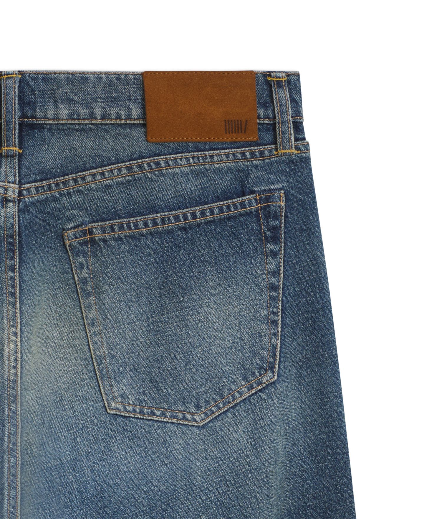 Мужские джинсы Hugo Boss Boss by Beckham Slim-Fit Straight-Leg Denim Jeans, цвет: Синий — фото 5