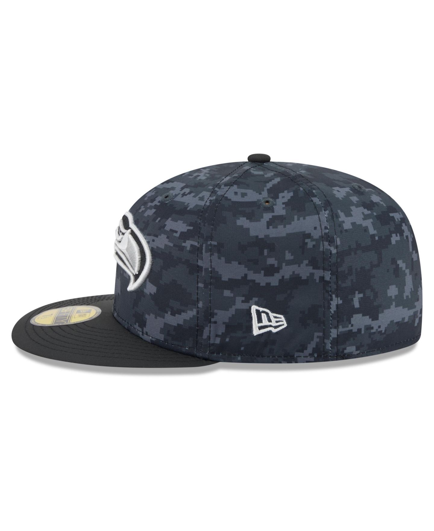 Мужская кепка New Era Black Seattle Seahawks 2026 Salute To Service 59FIFTY Fitted Hat — фото 5