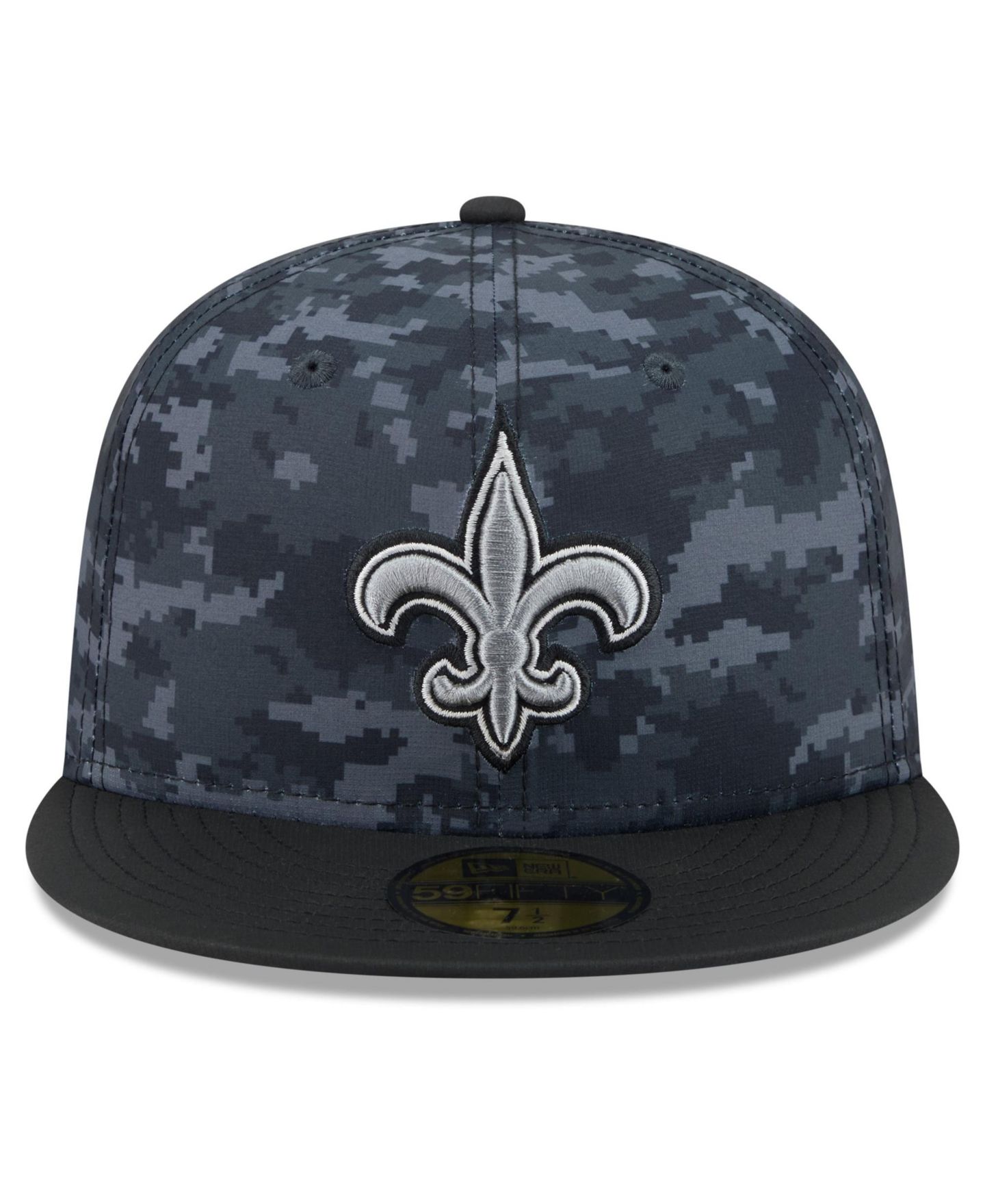 Мужская кепка New Era Black New Orleans Saints 2026 Salute To Service 59FIFTY Fitted Hat — фото 2