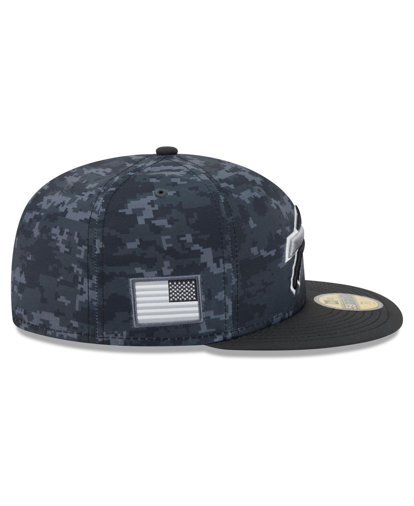 Мужская кепка New Era Black Buffalo Bills 2026 Salute To Service 59FIFTY Fitted Hat — фото 6