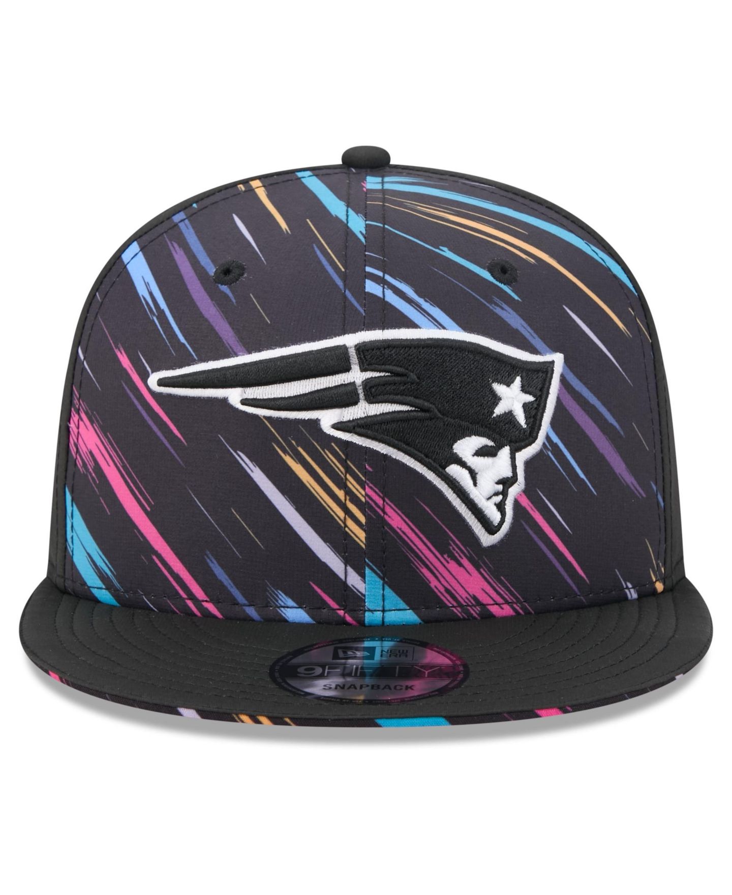 Мужская кепка New Era Black New England Patriots 2026 NFL Crucial Catch 9FIFTY Snapback Hat — фото 2