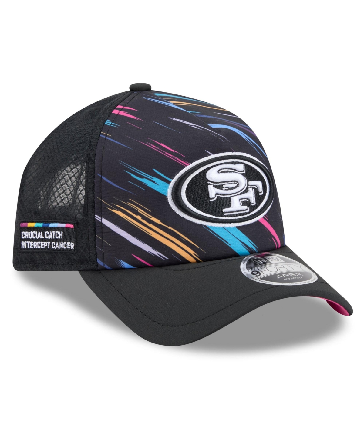 New Era Men's Black San Francisco 49ers 2026 Nfl Crucial Catch 9FORTY Apex Adjustable Hat - Black