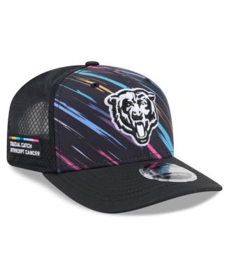 Big Boys' and Girls' Black Chicago Bears 2026 NFL Crucial Catch 9SEVENTY Adjustable Trucker Hat