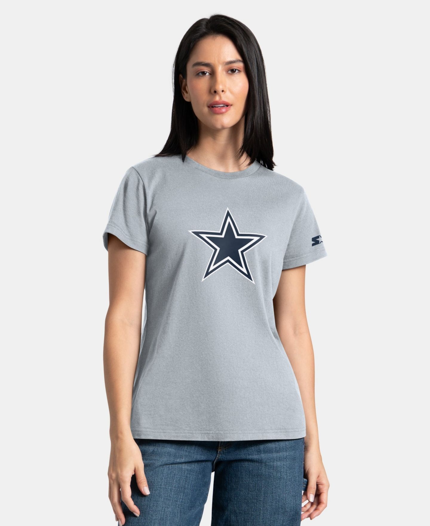 Женские худи Starter Gray/Navy Dallas Cowboys T-Shirt Combo Pack — фото 2