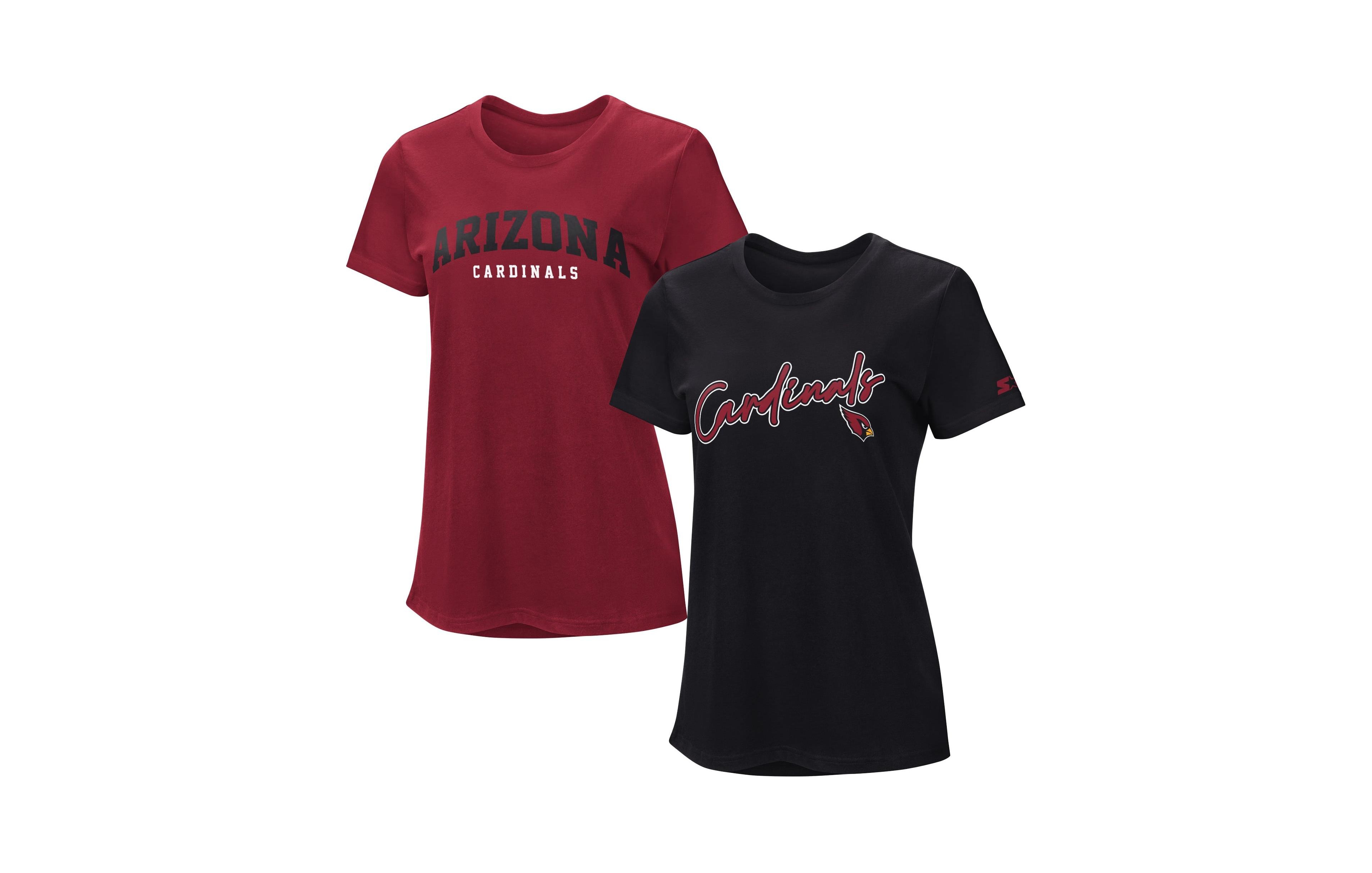 Starter Women's Cardinal/Black Arizona Cardinals T-Shirt Combo Pack