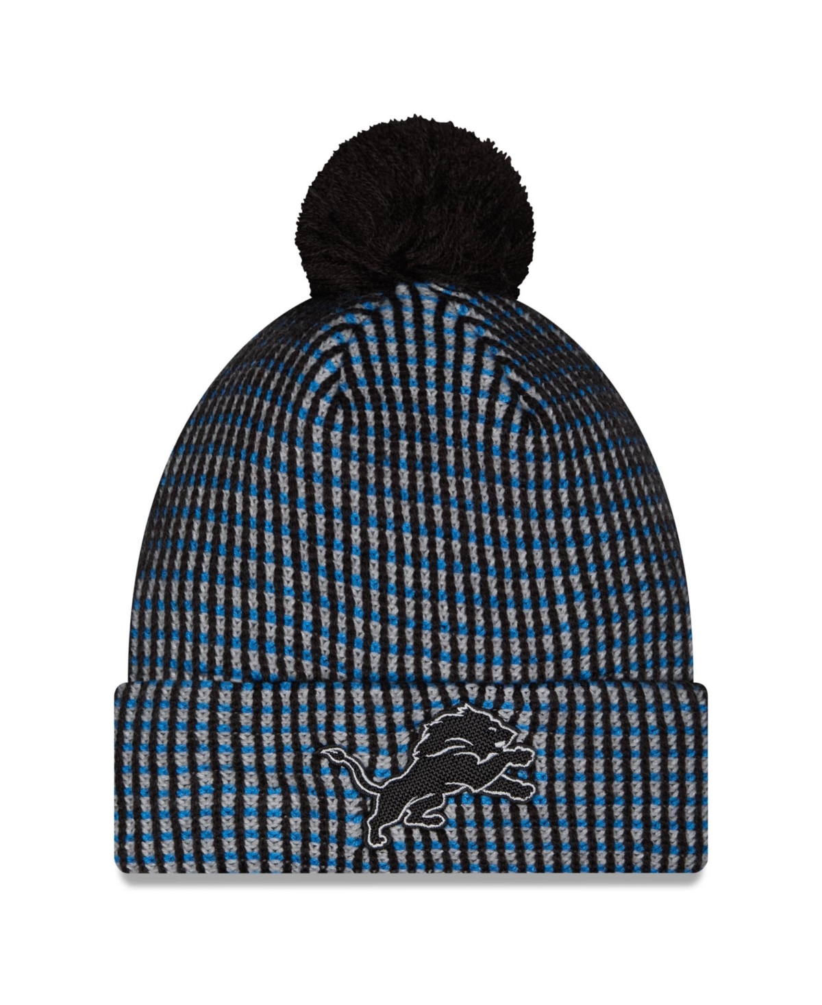 New Era Men's Blue Detroit Lions 2026 Rivalries Collection Cuffed Knit Hat - Blue, Gray