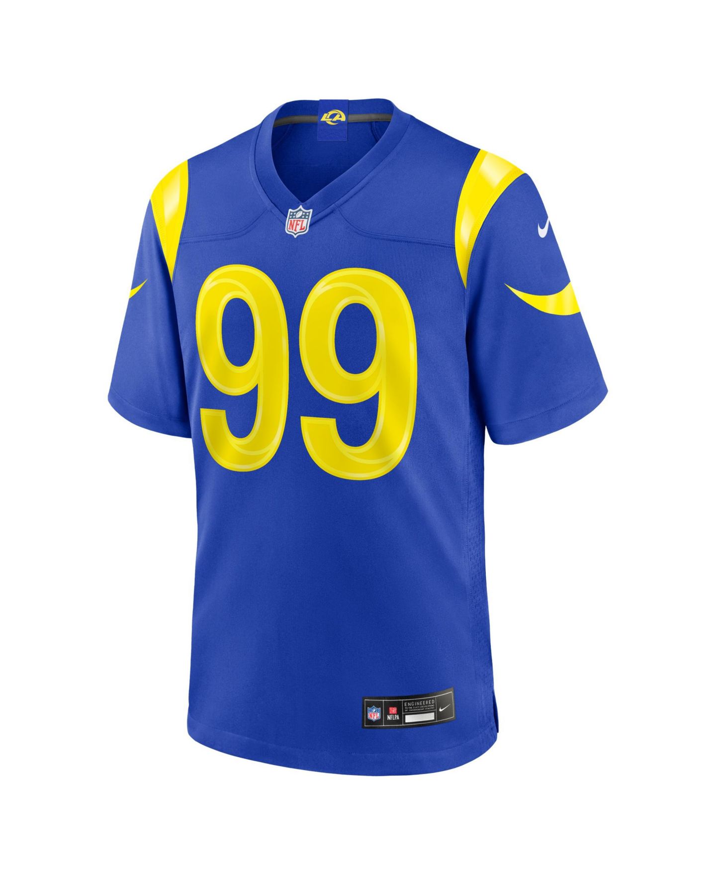 Мужской топ Nike Aaron Donald Royal Los Angeles Rams Game Jersey — фото 2