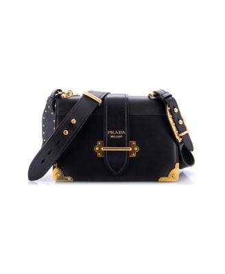 Large Cahier Crossbody Bag Leather and Saffiano Leather