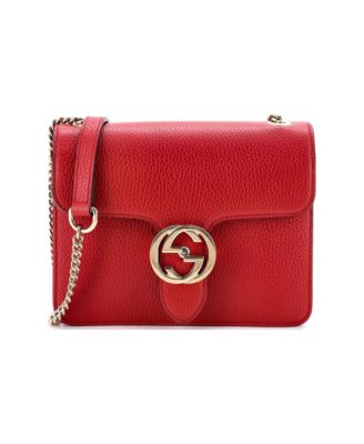 Small Interlocking Shoulder Bag Leather