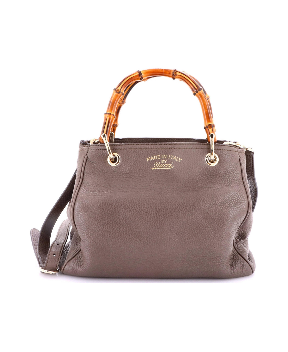 Pre-Owned Gucci Small Bamboo Shopper Tote Leather