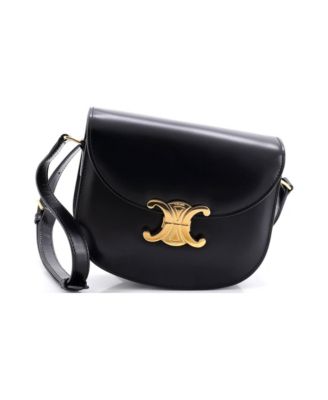 Triomphe Besace Clea Flap Bag Leather