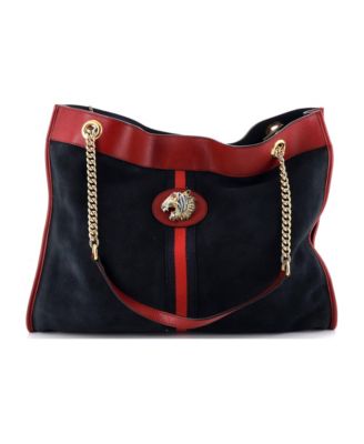 Large Rajah Chain Tote Suede