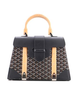MM Saigon Top Handle Bag Coated Canvas with Leather