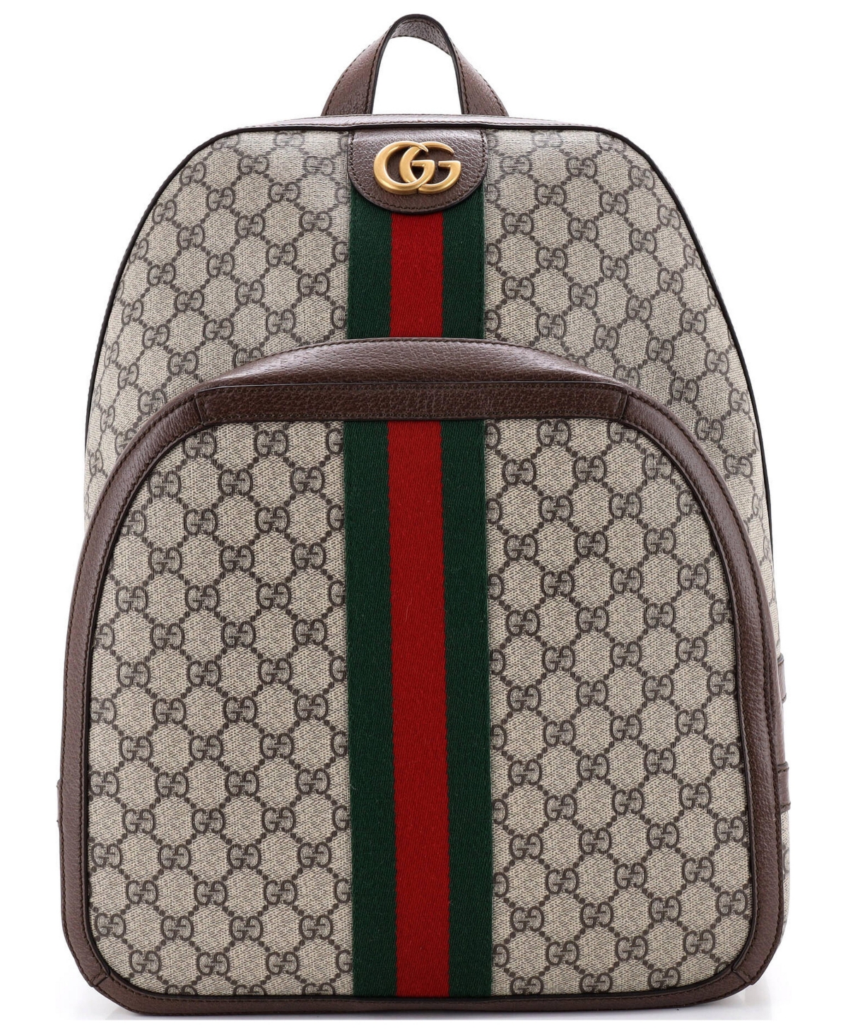 Pre-Owned Gucci Medium Ophidia Backpack Gg Coated Canvas