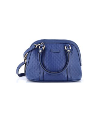 Mini Convertible Dome Satchel Microguccissima Leather